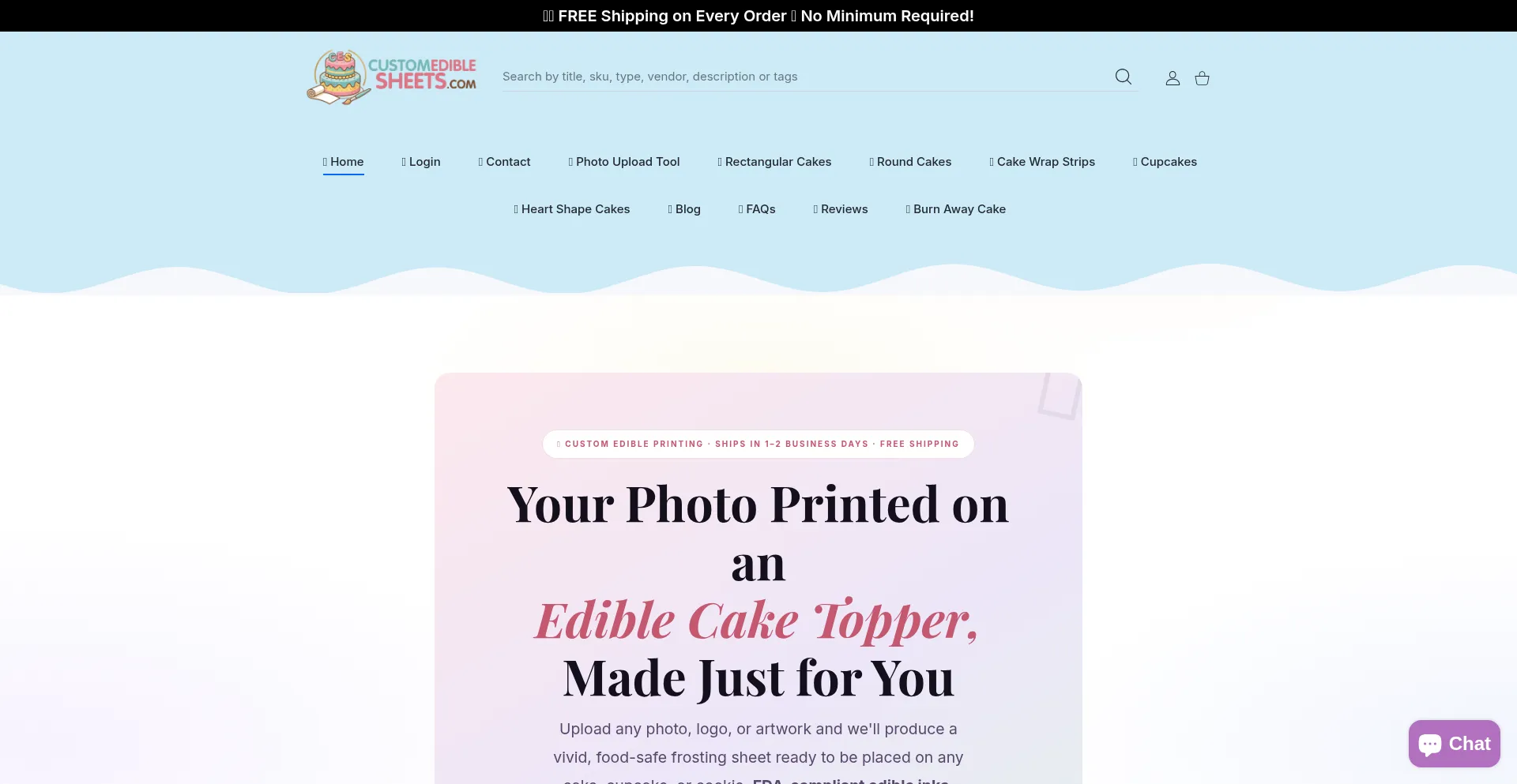 Customediblesheets.com