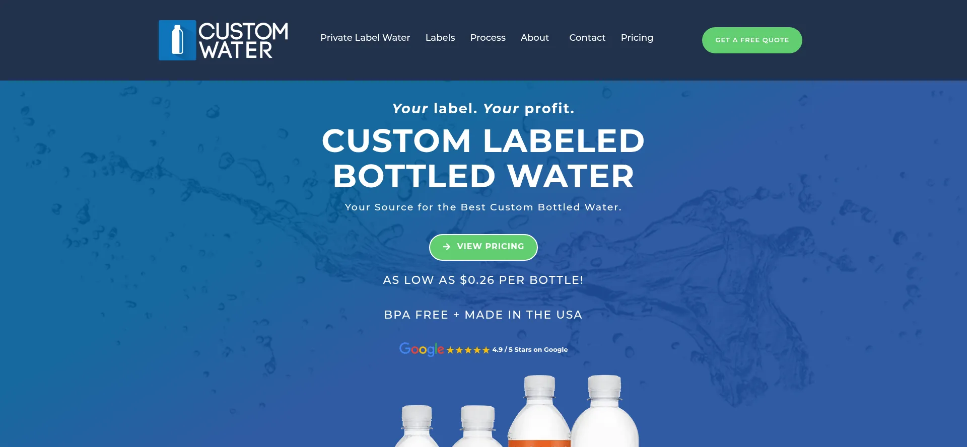 Customwater.com