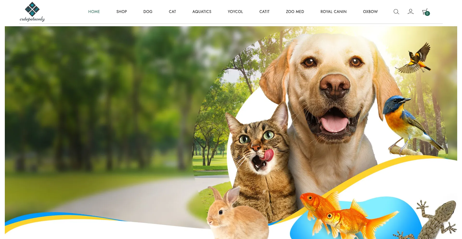 Cutepetsonly.com Screenshot