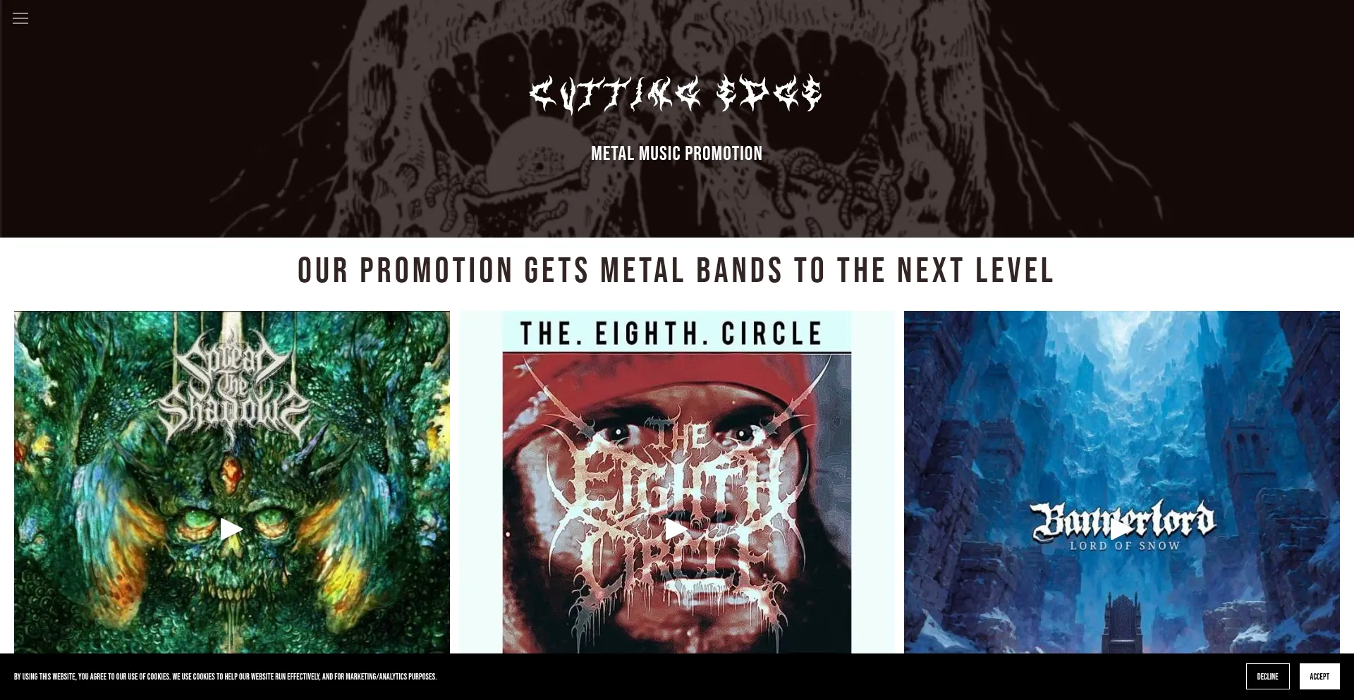 Cutting-edge-metal.rocks Screenshot