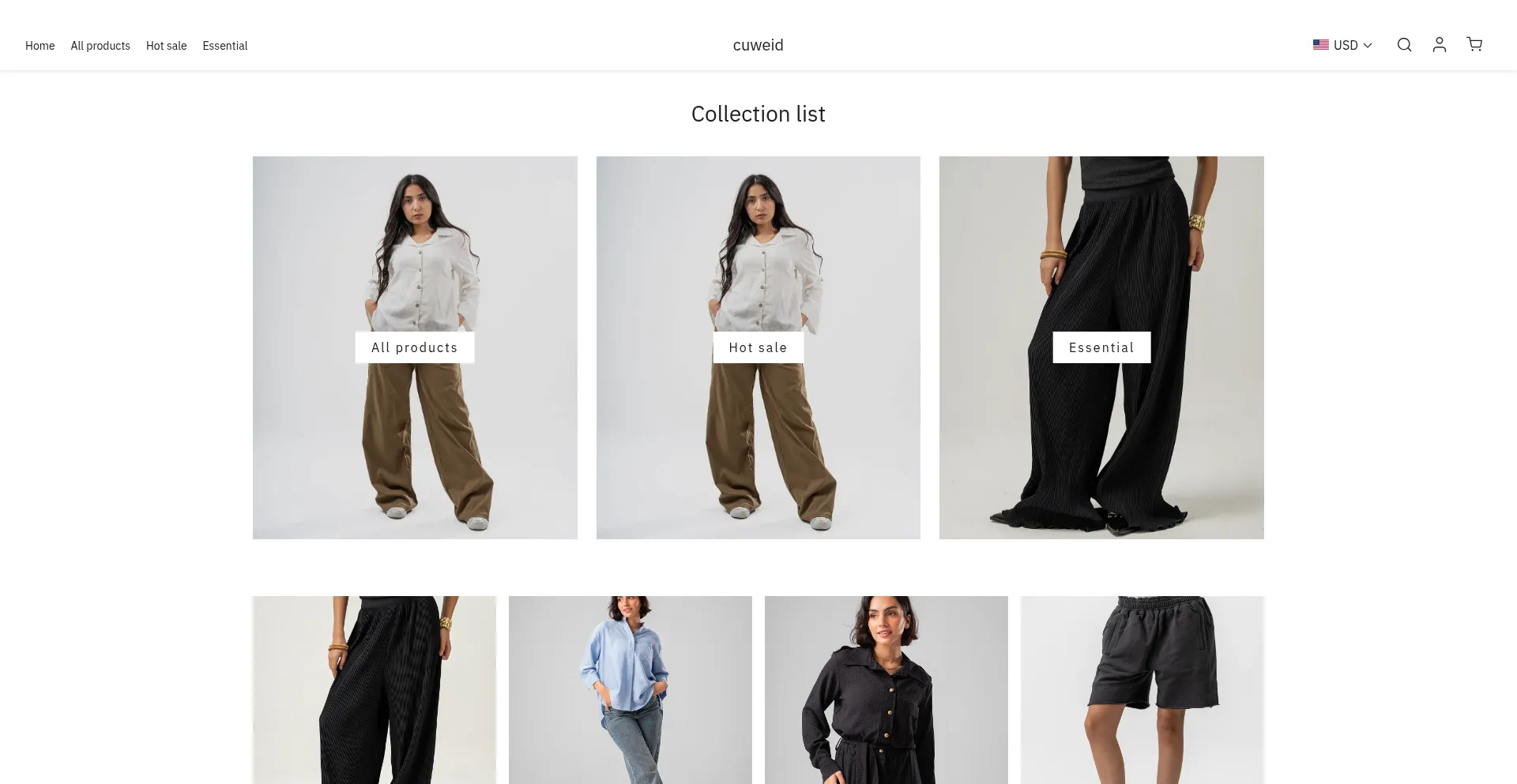 Website screenshot of Cuweid.com