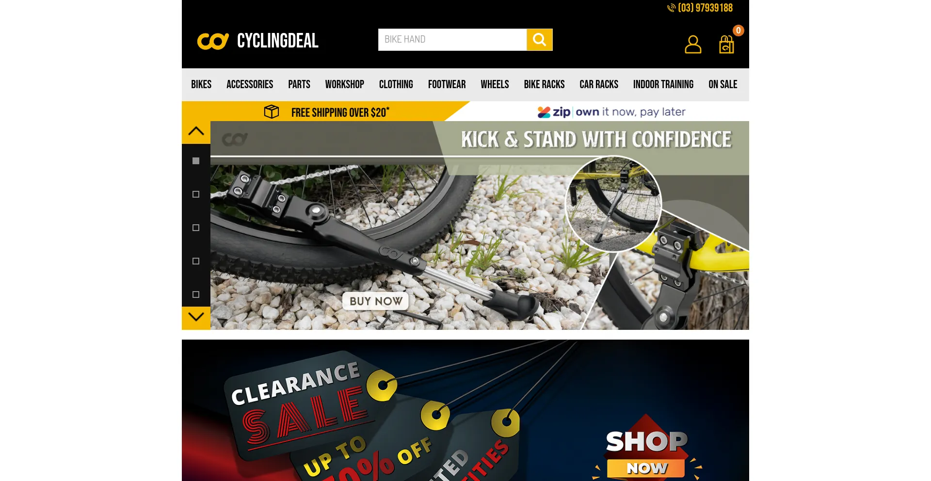 Cyclingdeal.com.au Screenshot