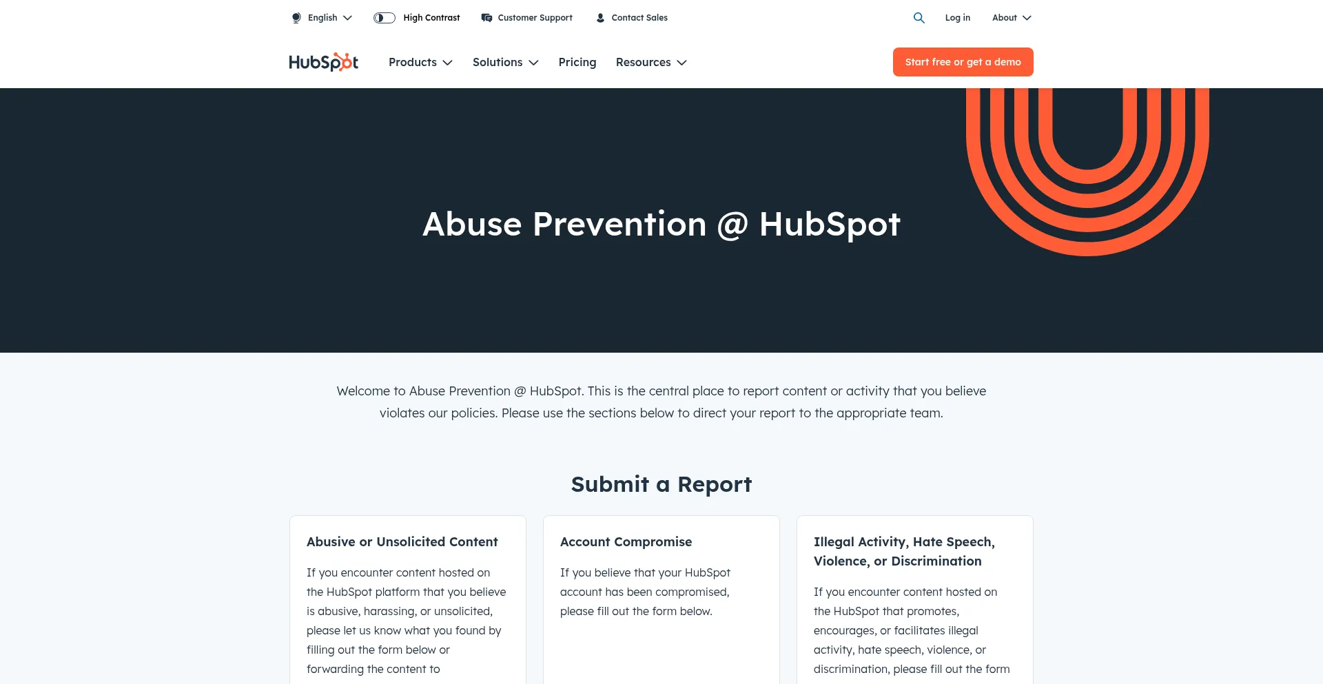 Website screenshot of D5wbqg04.na1.hs-sales-engage.com