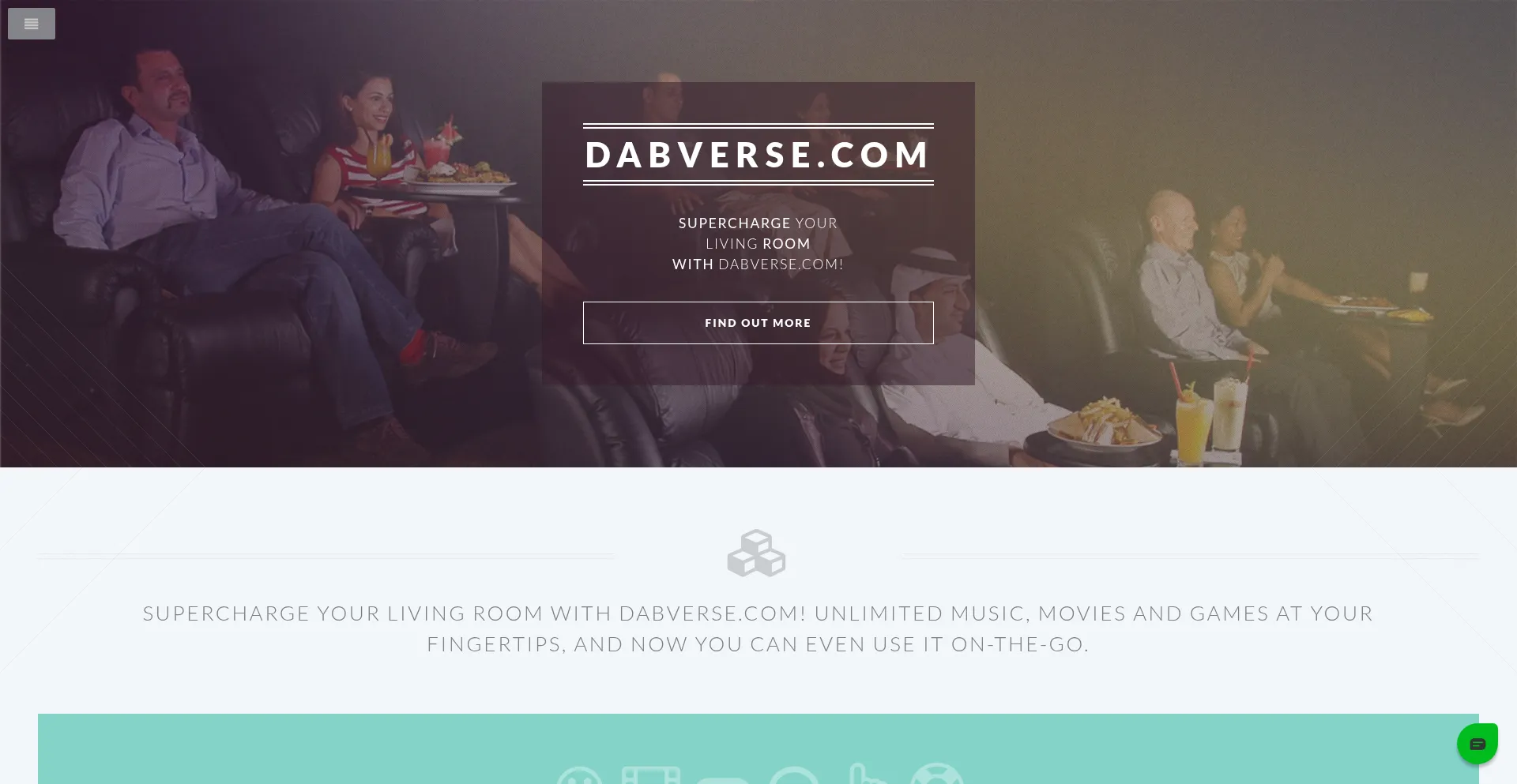 Website screenshot of Dabverse.com