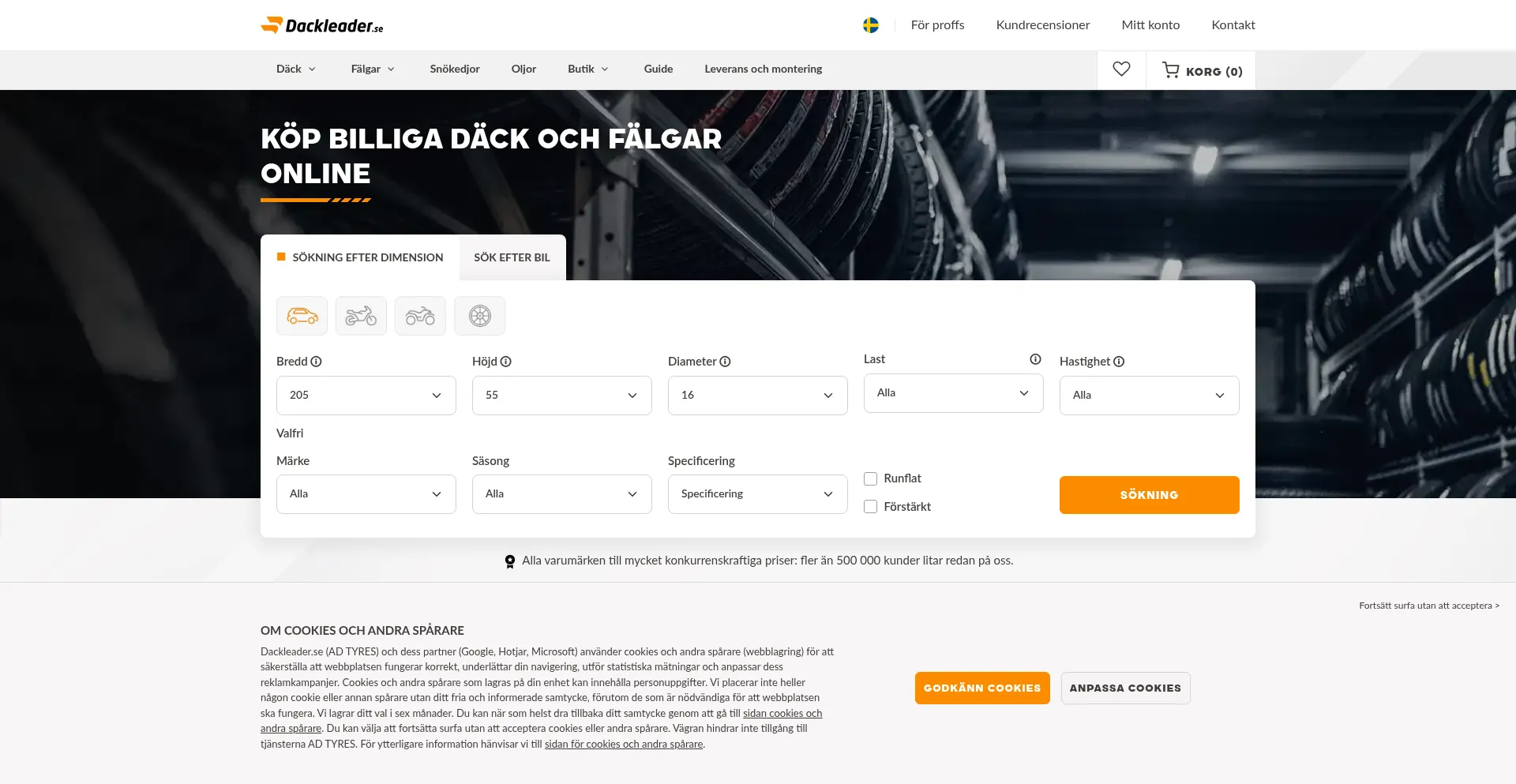Dackleader.se Screenshot