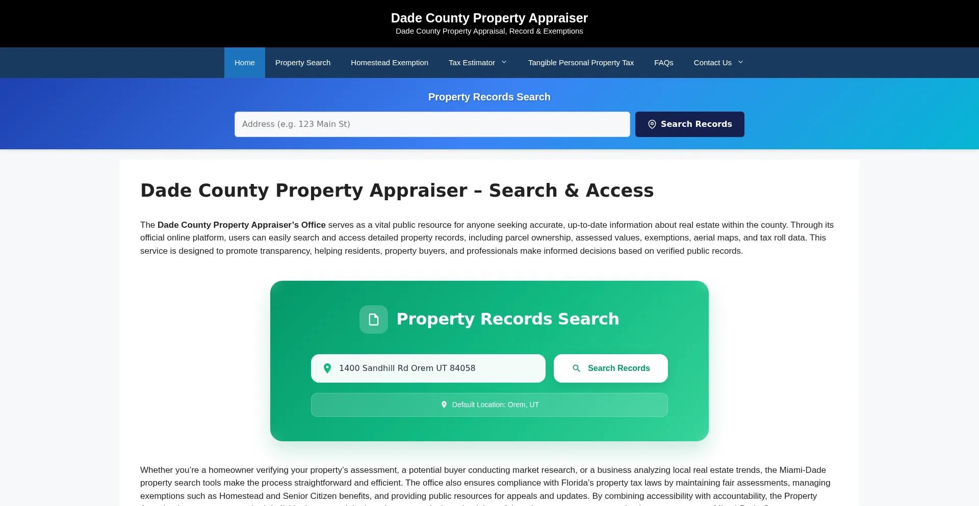 Dadecountypropertyappraiser.org