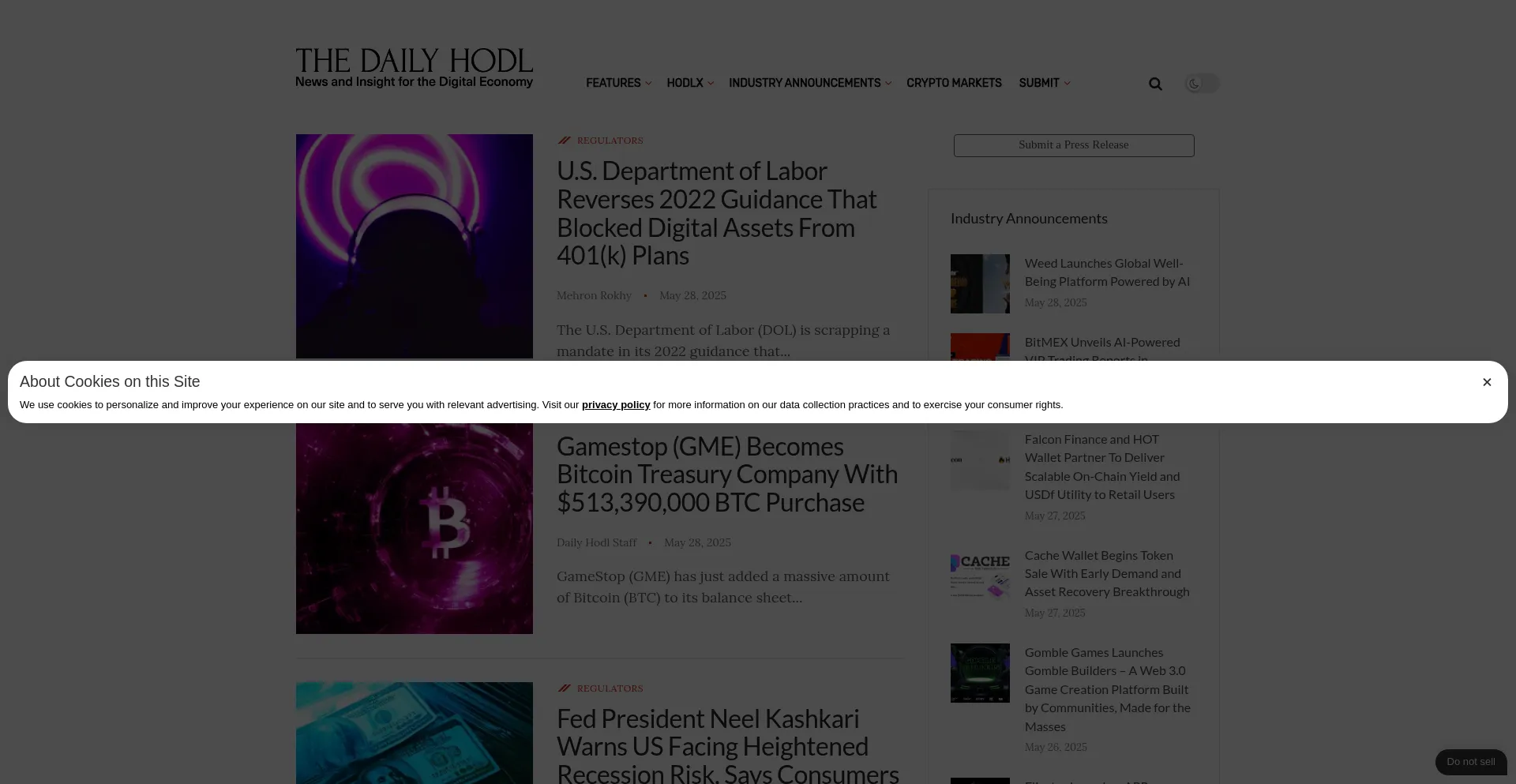 Dailyhodl.com Screenshot