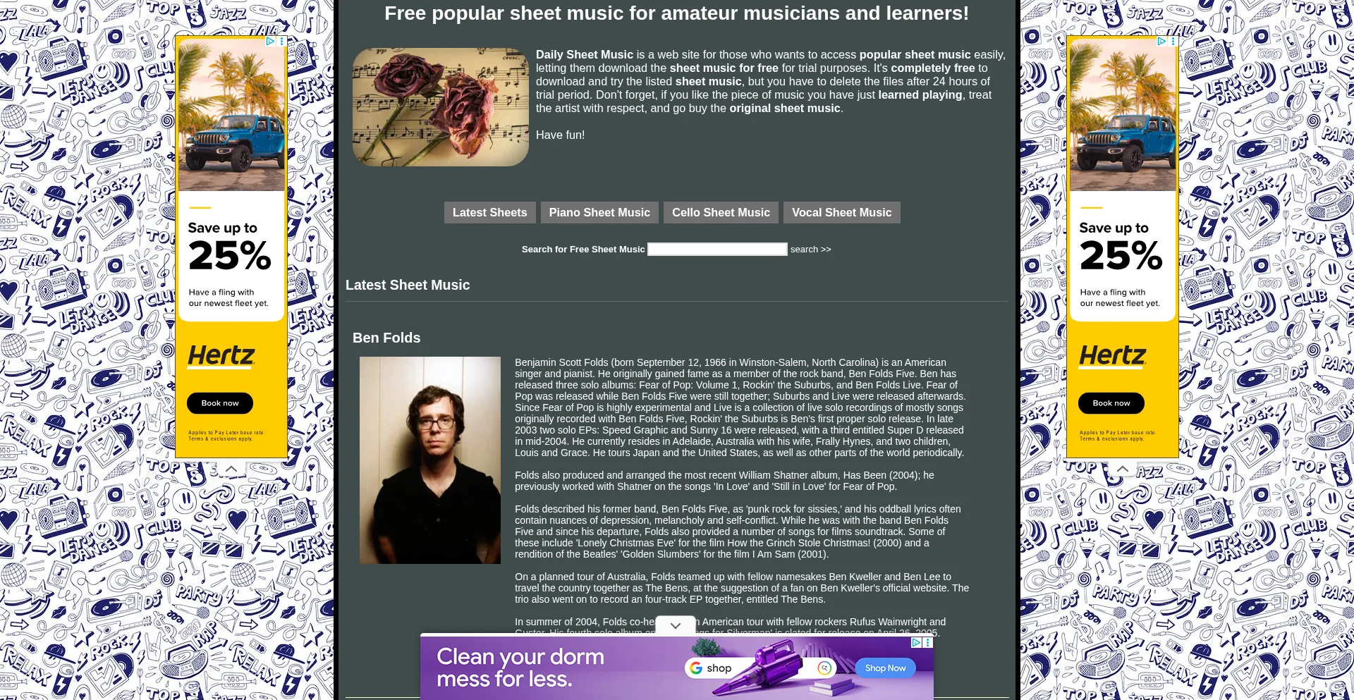¿És Seguro y Confiable Dailysheetmusic.com?