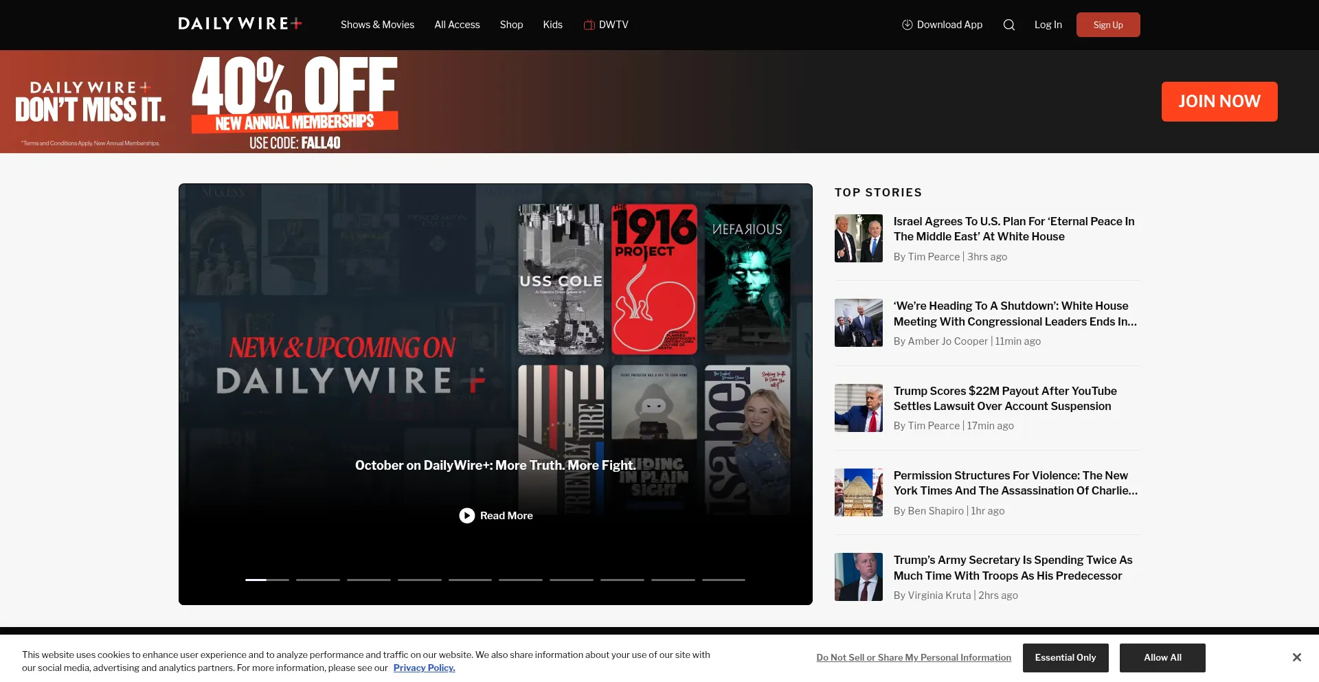 Dailywire.com Screenshot