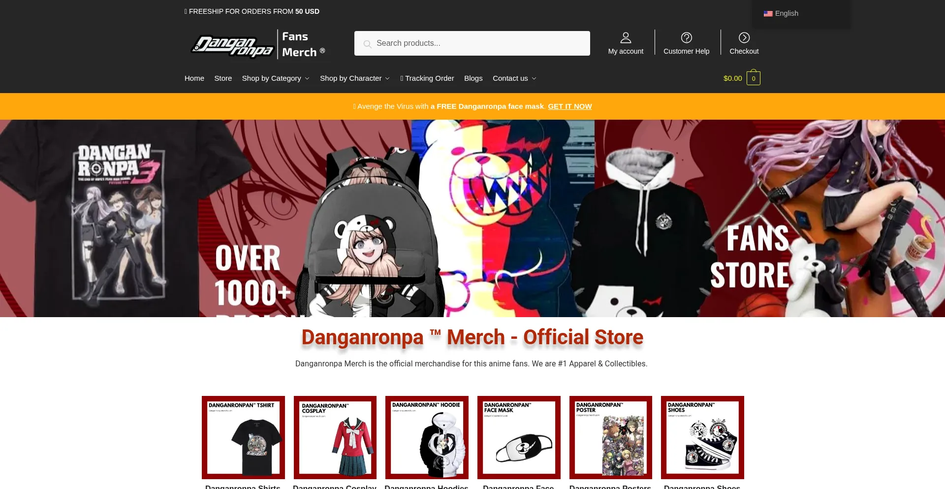 ¿És Seguro y Confiable Danganronpamerch.com?
