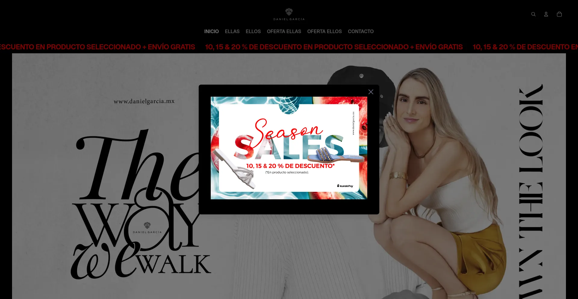 Website screenshot of Danielgarcia.mx