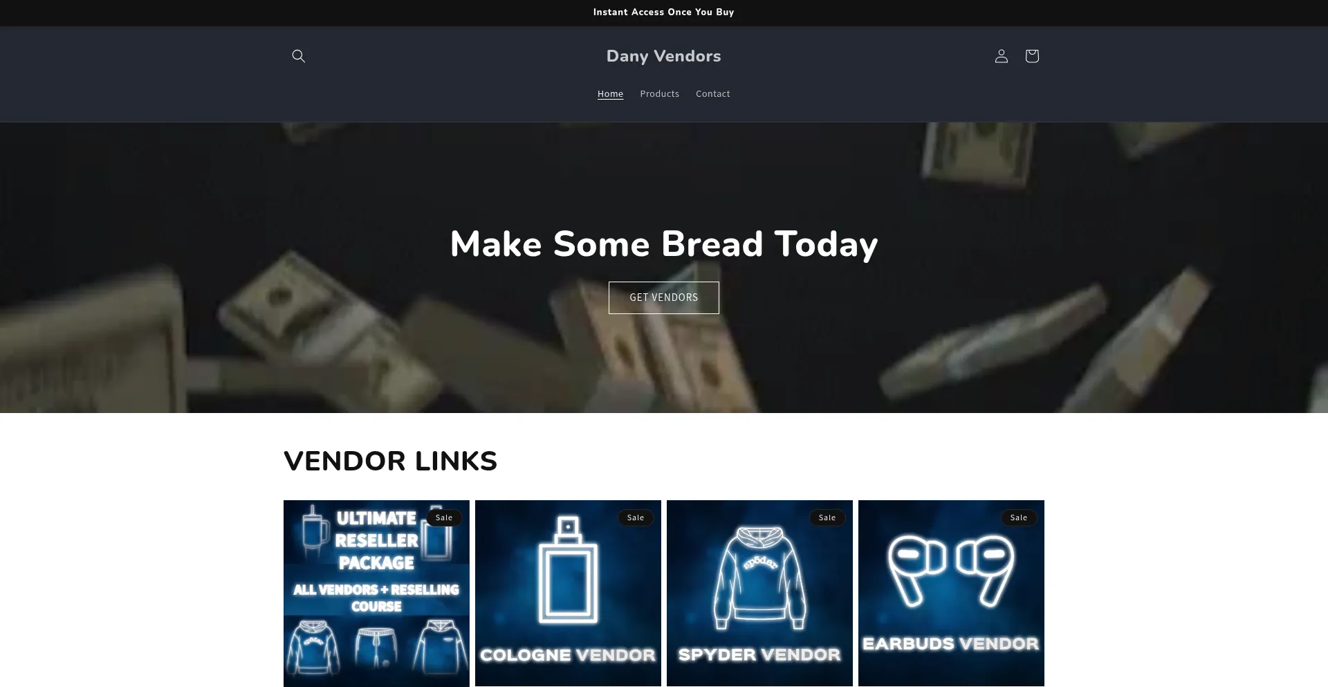 Danyvendors.shop Screenshot