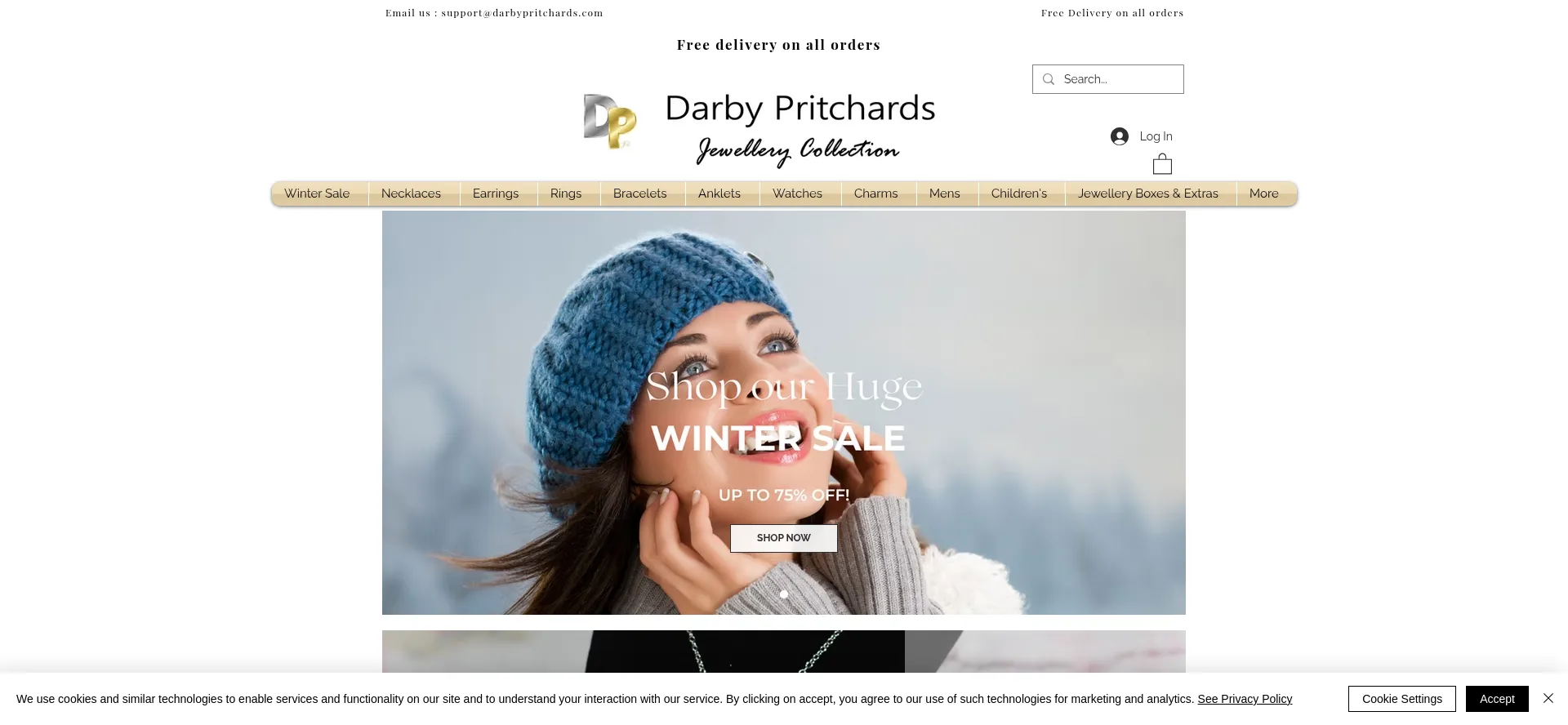 Website screenshot of Darbypritchards.com