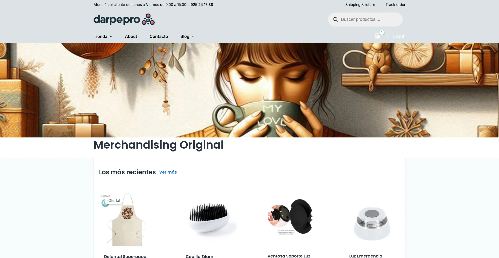 Website screenshot of Darpepro.com