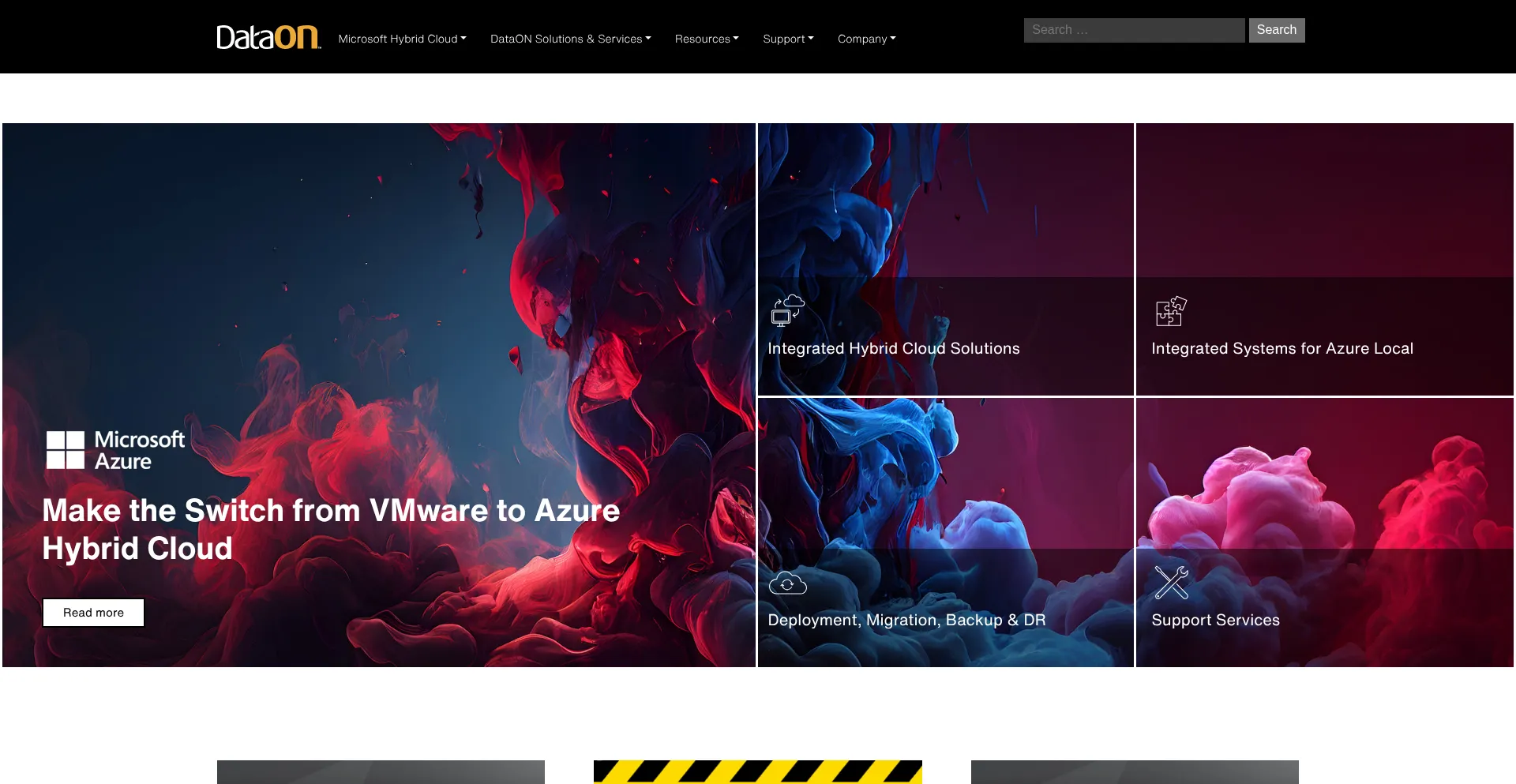 Website screenshot of Dataon.io