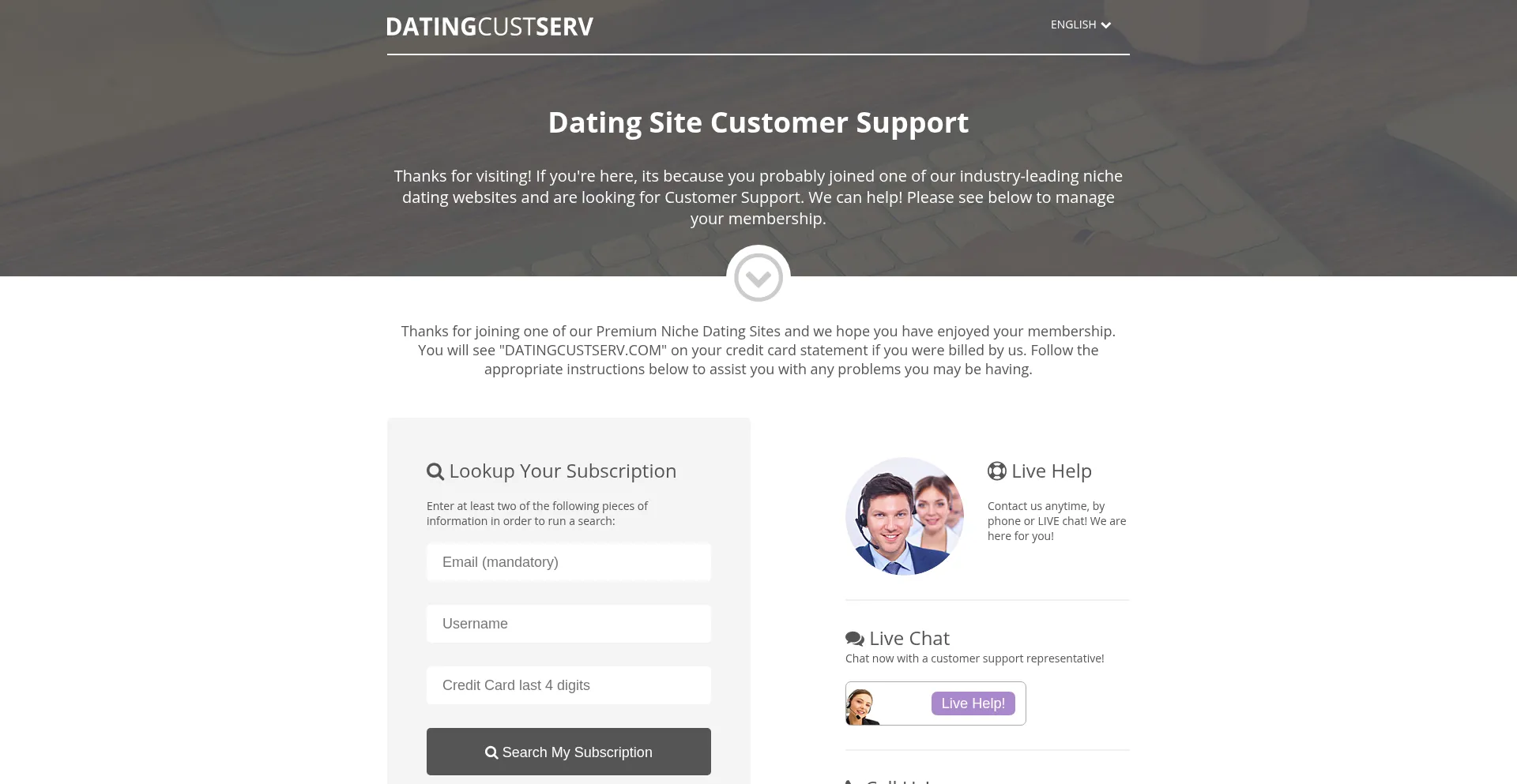 ¿És Seguro y Confiable Datingcustserv.com?
