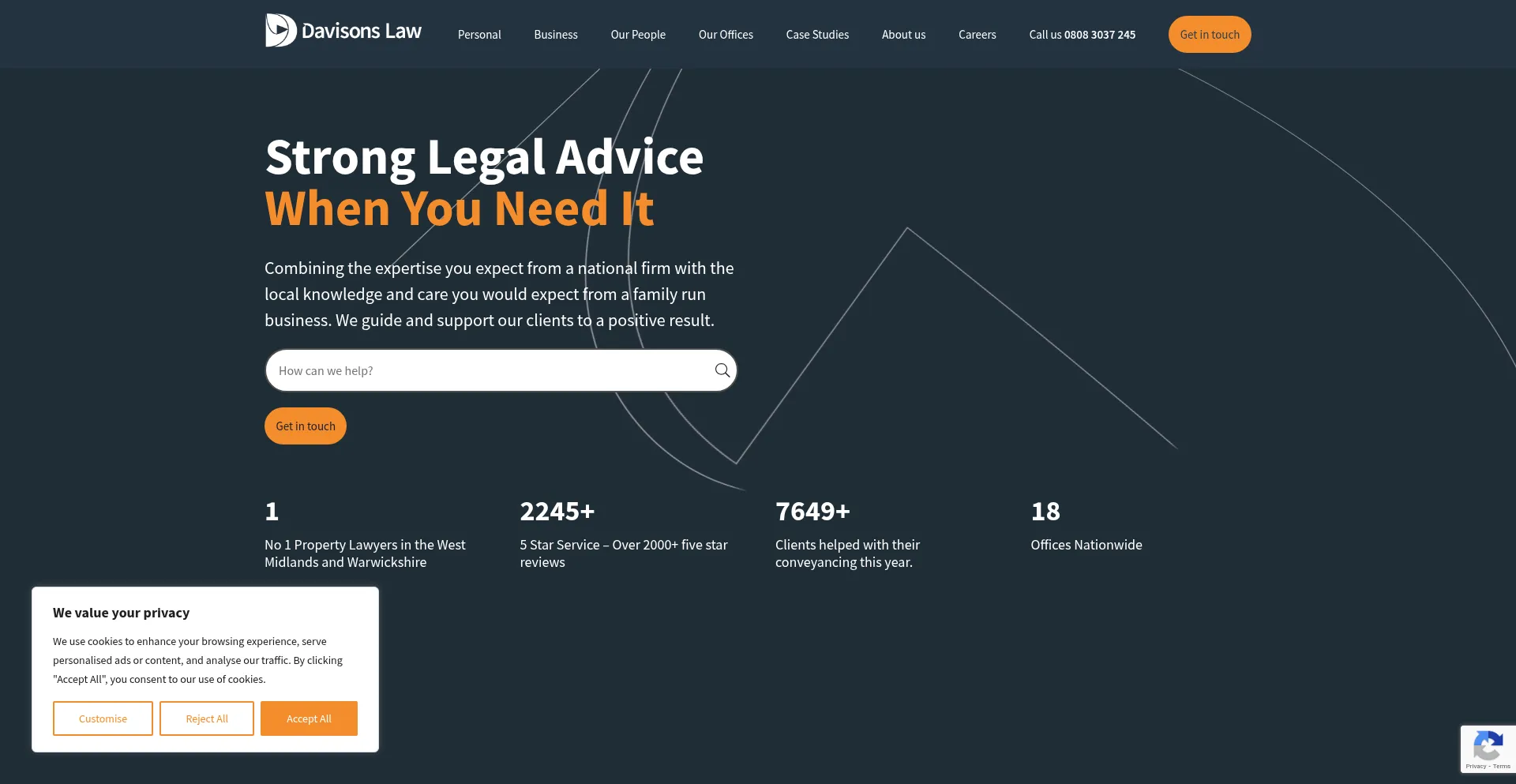 Davisons.law Screenshot