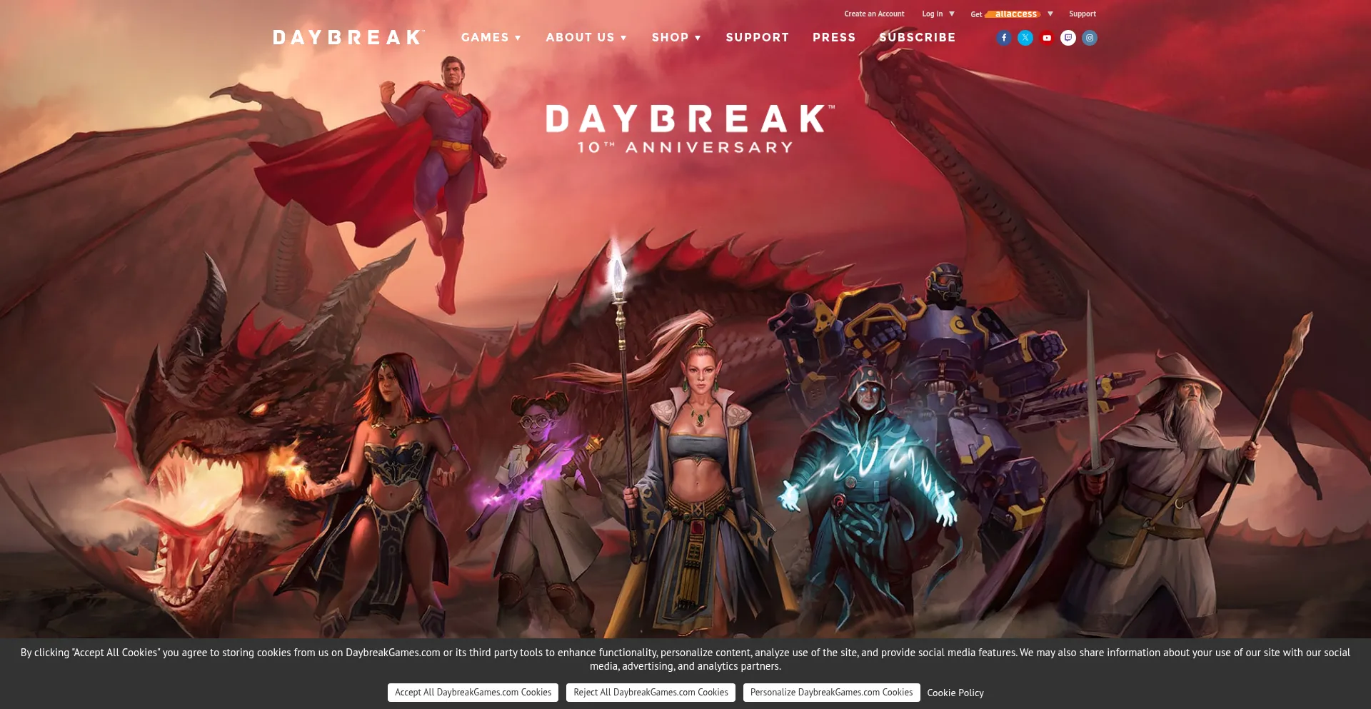 Daybreakgames.com Screenshot