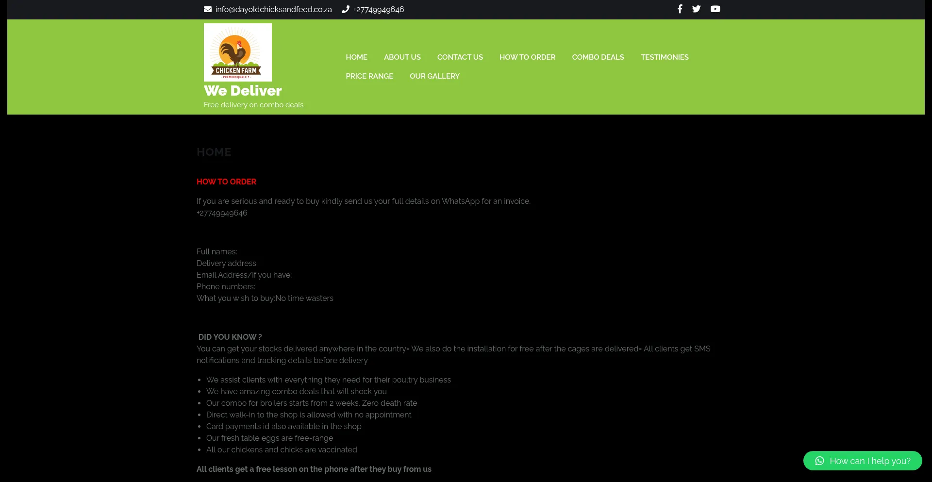 Dayoldchicksandfeed.co.za