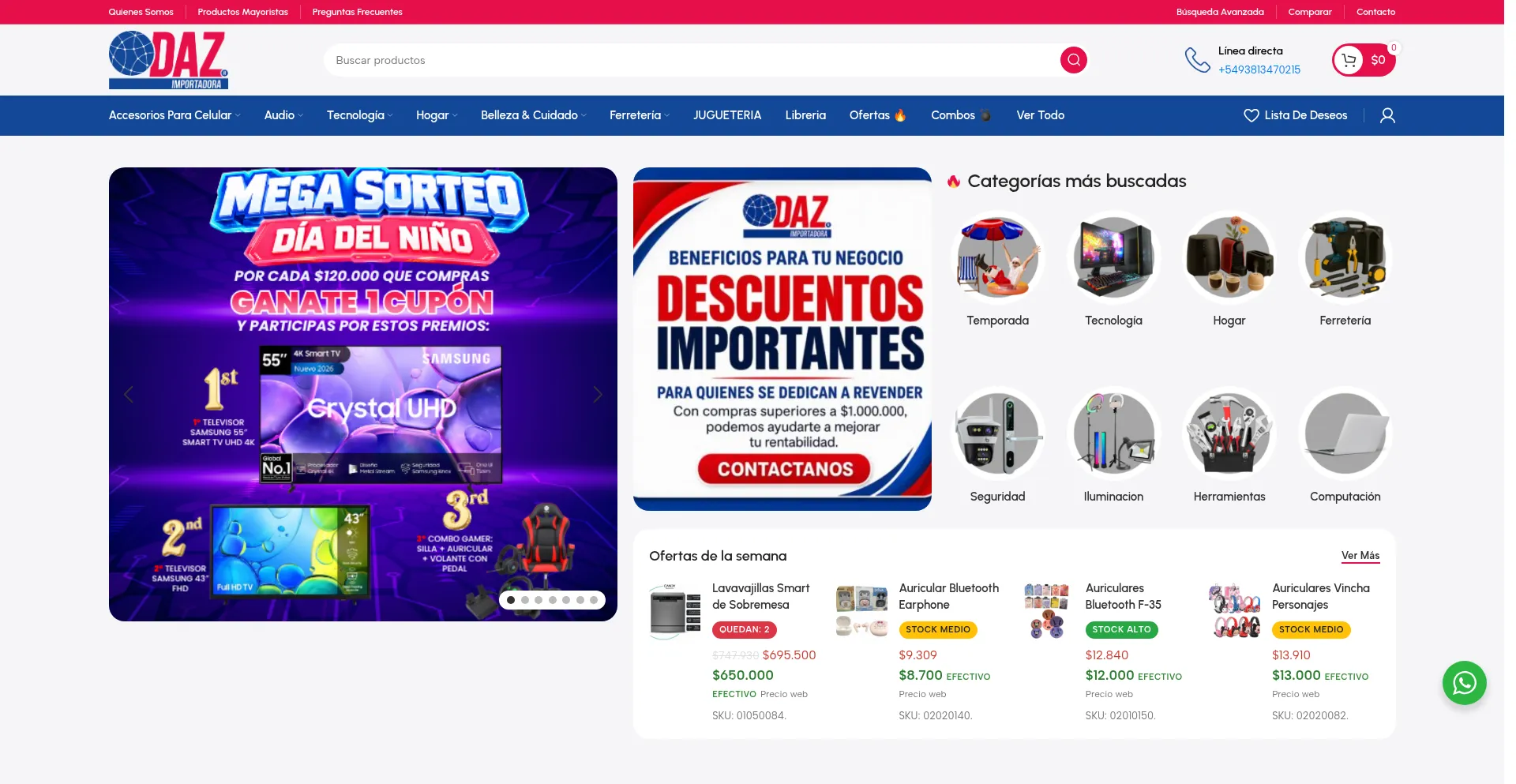Dazimportadora.com.ar