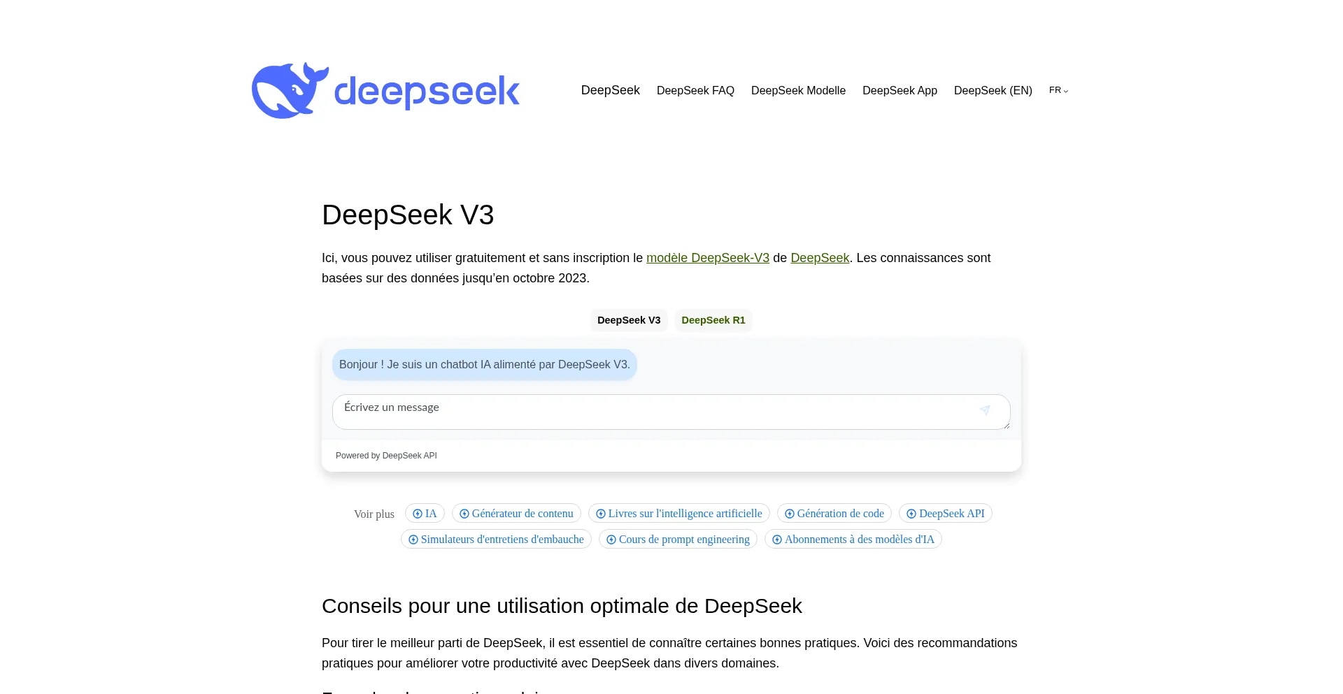 Deepseek.fr