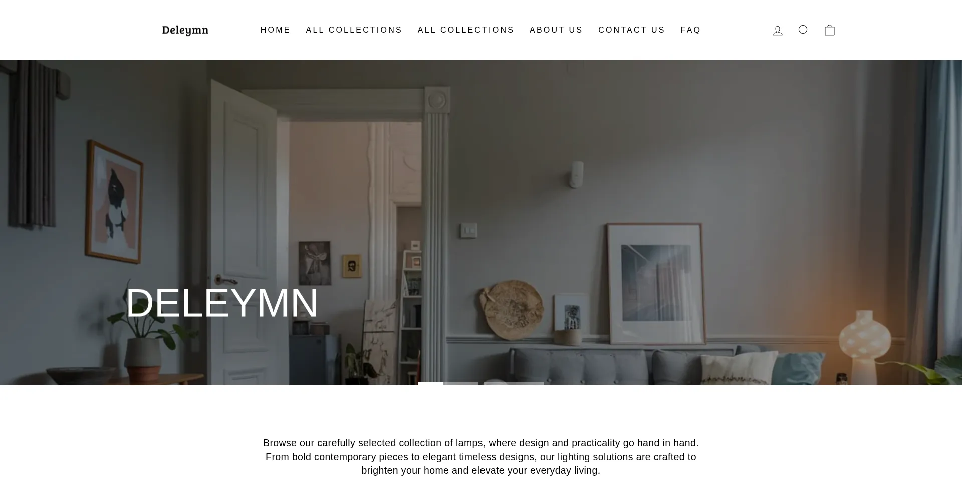 Website screenshot of Deleymn.com