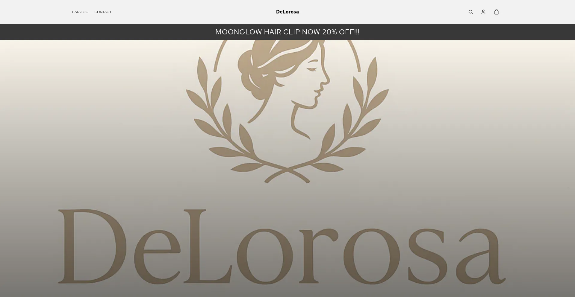 Website screenshot of Deloraso.com
