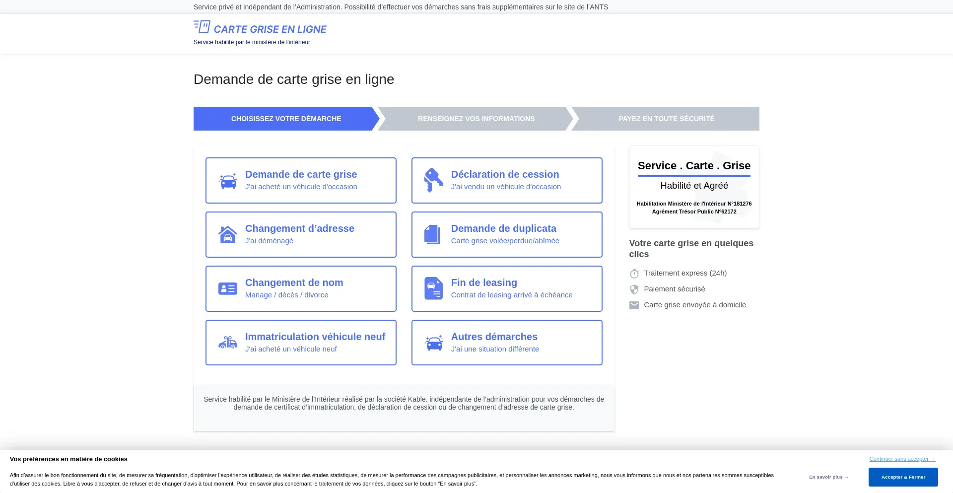 ¿És Seguro y Confiable Demarches-vehicules.legalplace.fr?