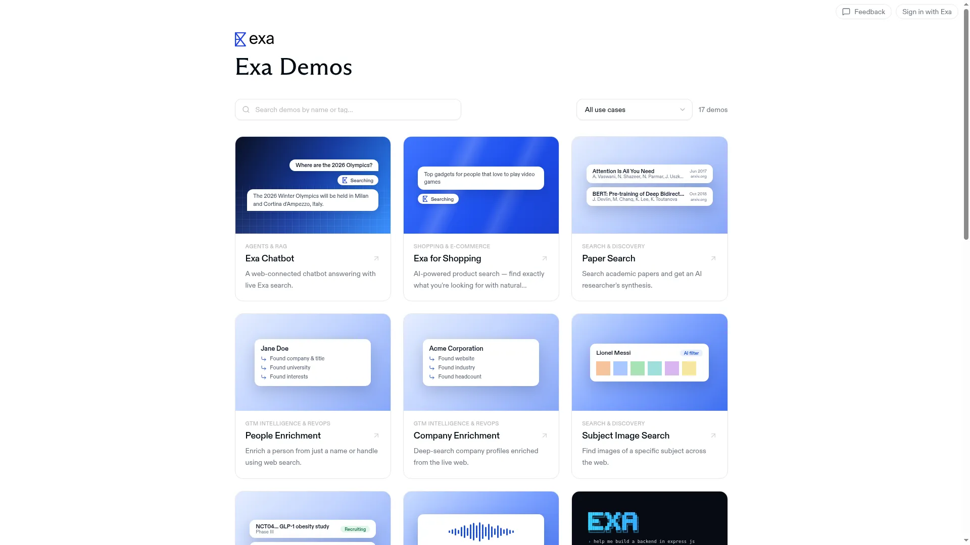 Demos.exa.ai