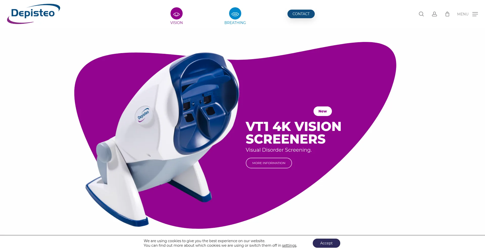 Website screenshot of Depisteo.com