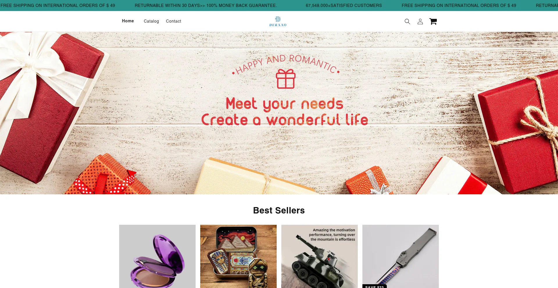 Website screenshot of Derxxo.com