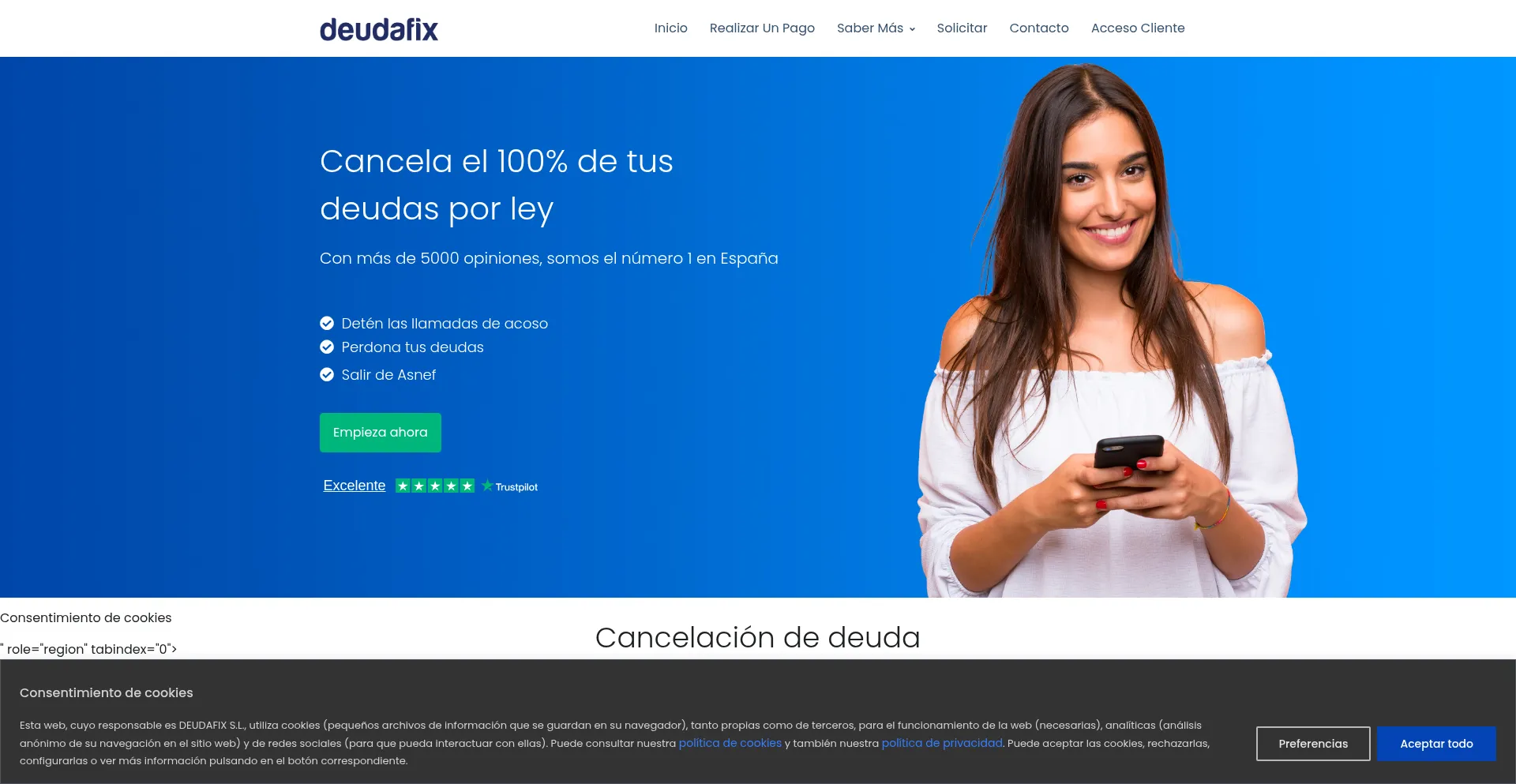 ¿És Seguro y Confiable Deudafix.es?