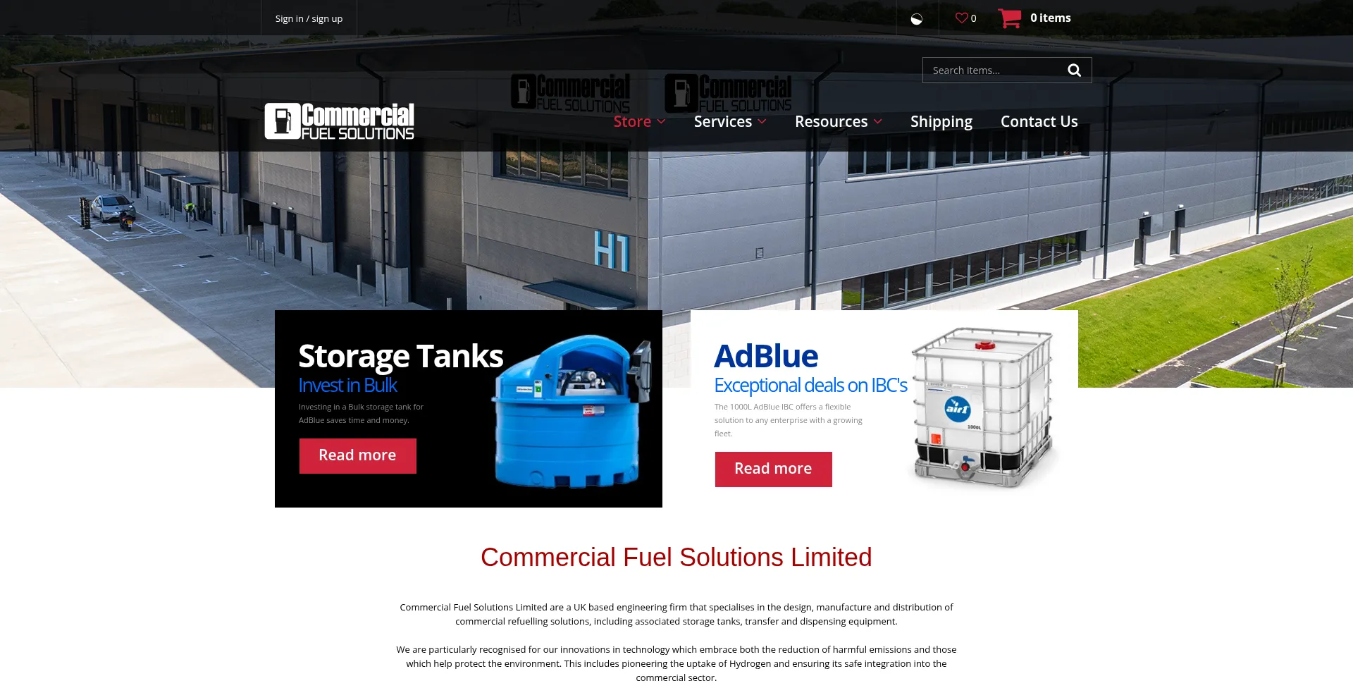 Dev.commercialfuelsolutions.co.uk Screenshot