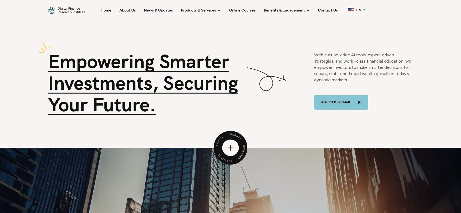 Website screenshot of Dfr-corp.com