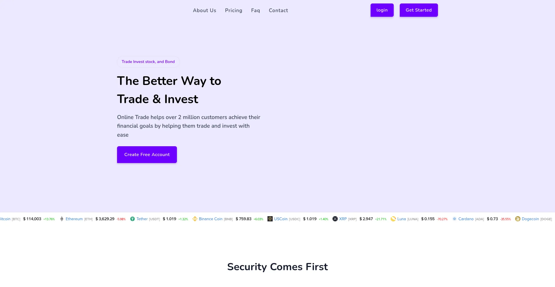 Website screenshot of Dfxfinance.live