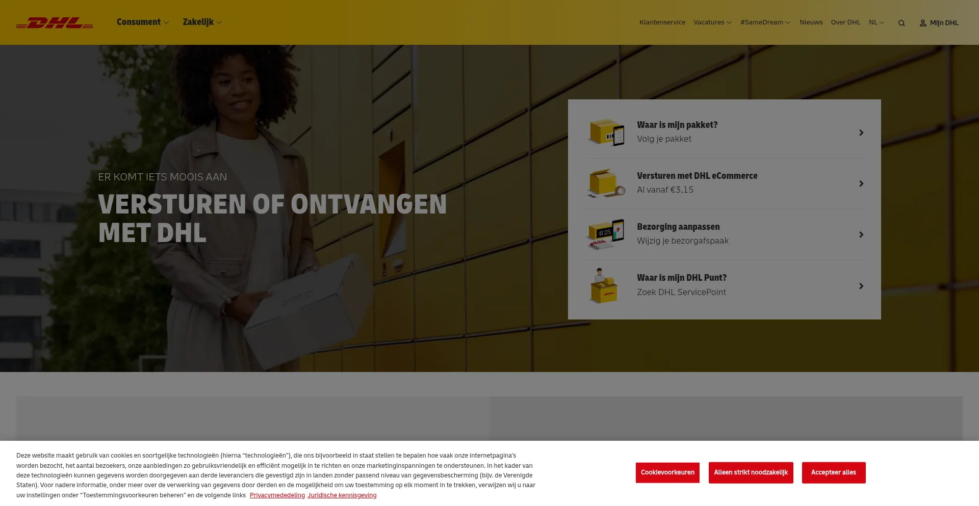 ¿És Seguro y Confiable Dhlecommerce.nl?