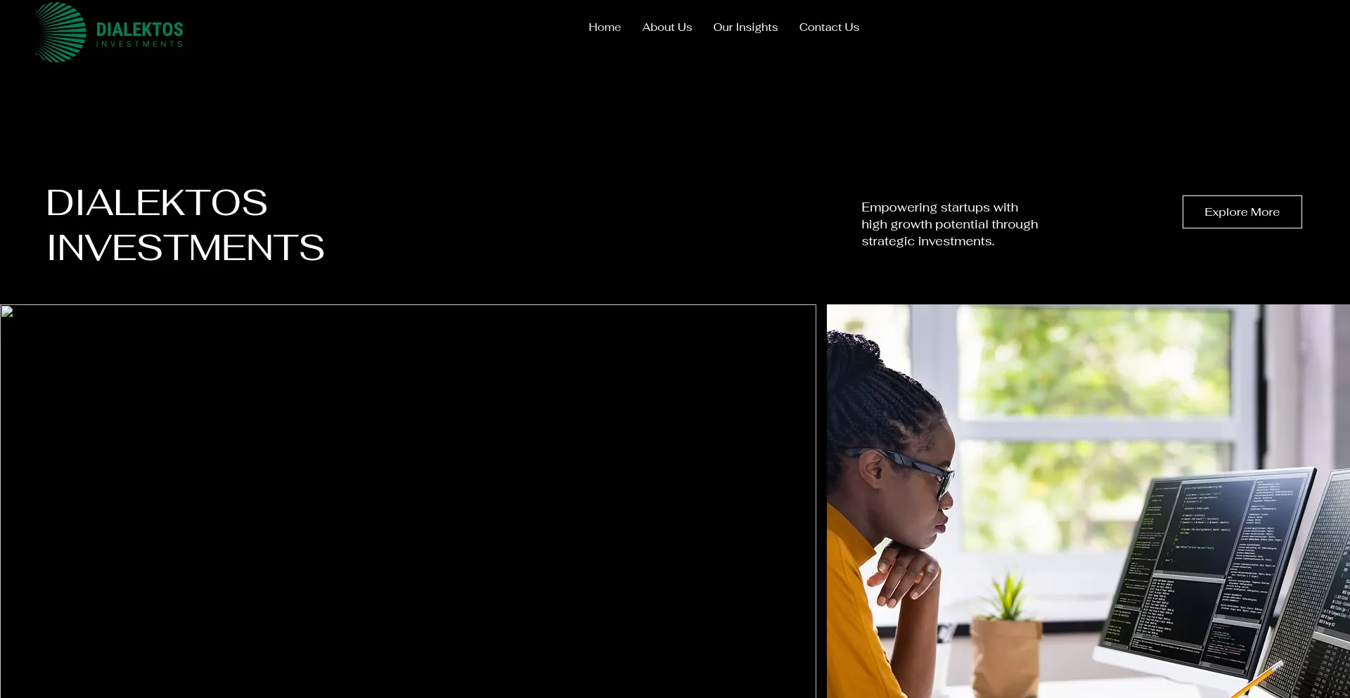 Website screenshot of Dialektos.biz