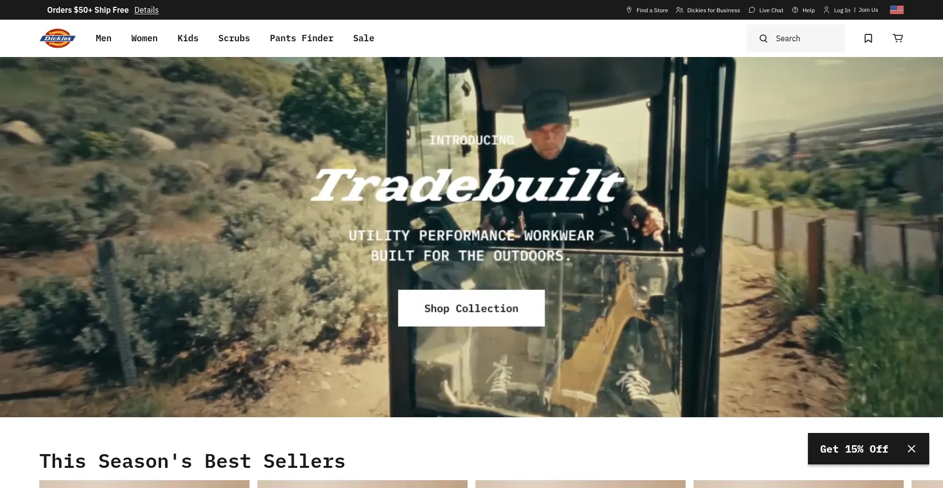Dickies.com Screenshot