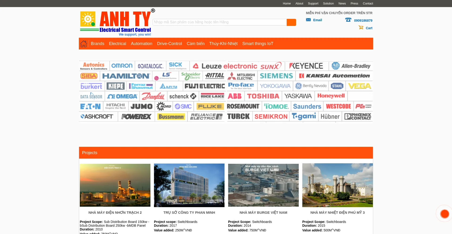 Website screenshot of Dienelectric.com