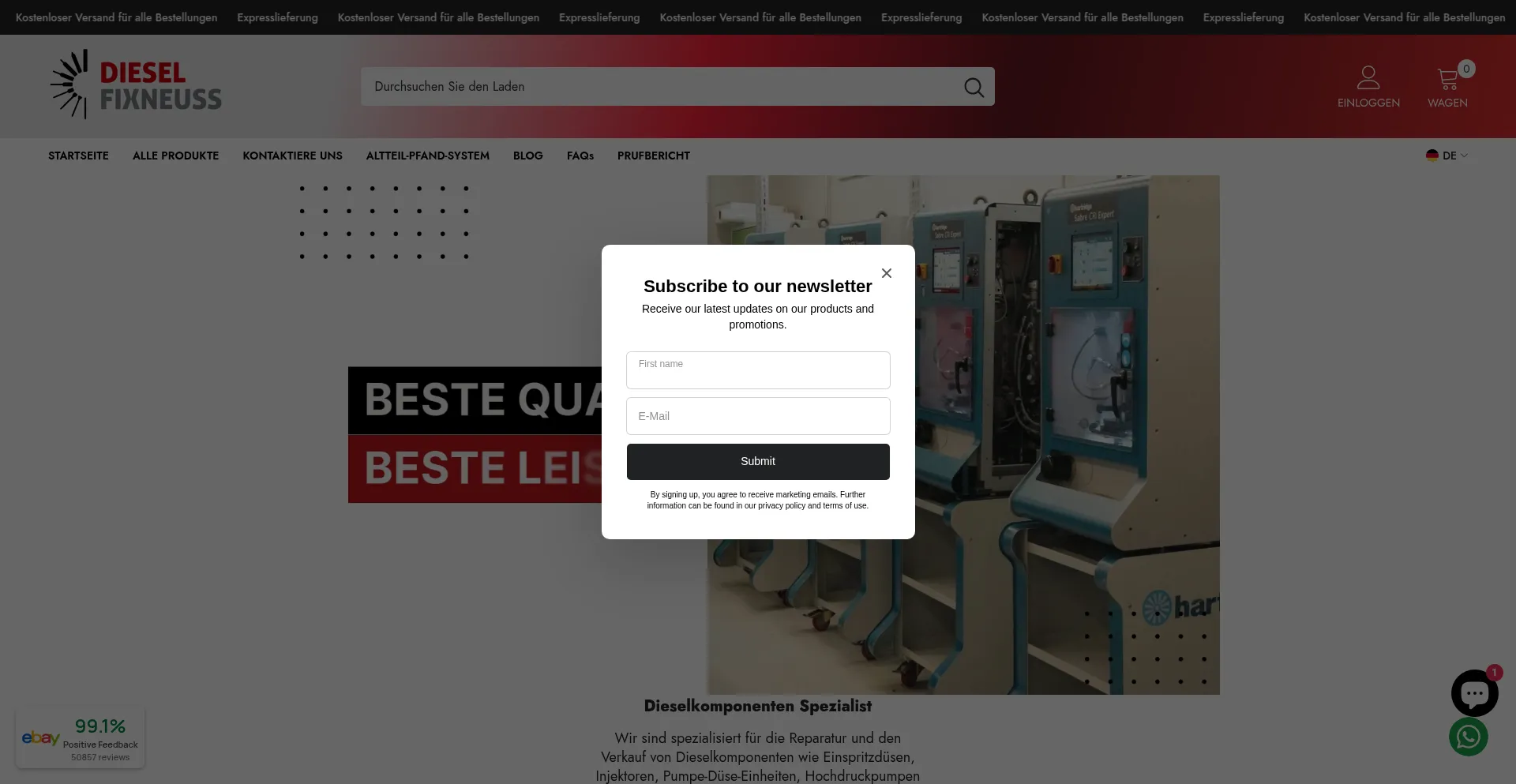 ¿És Seguro y Confiable Dieselfixneuss.de?