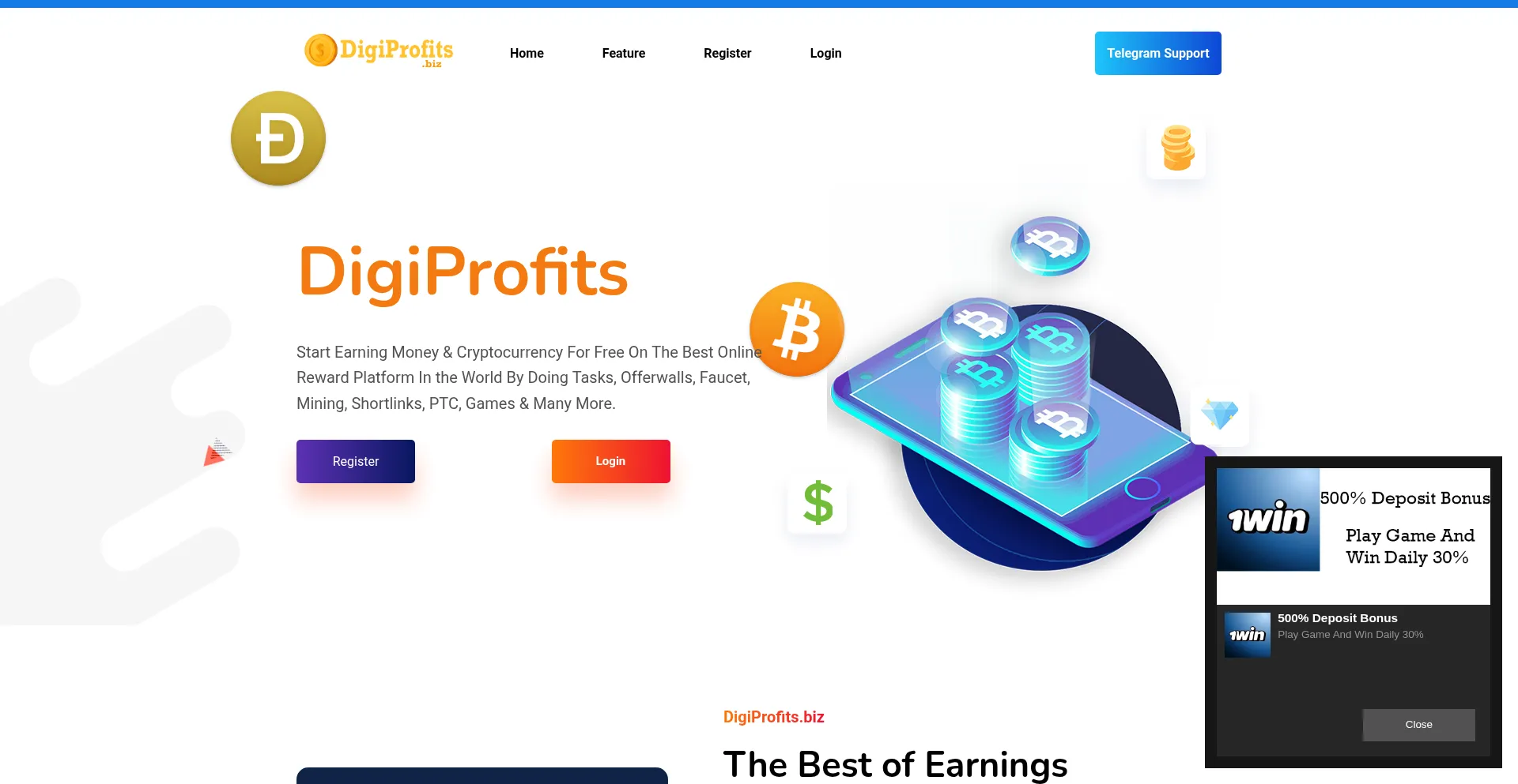 Digiprofits.biz Screenshot