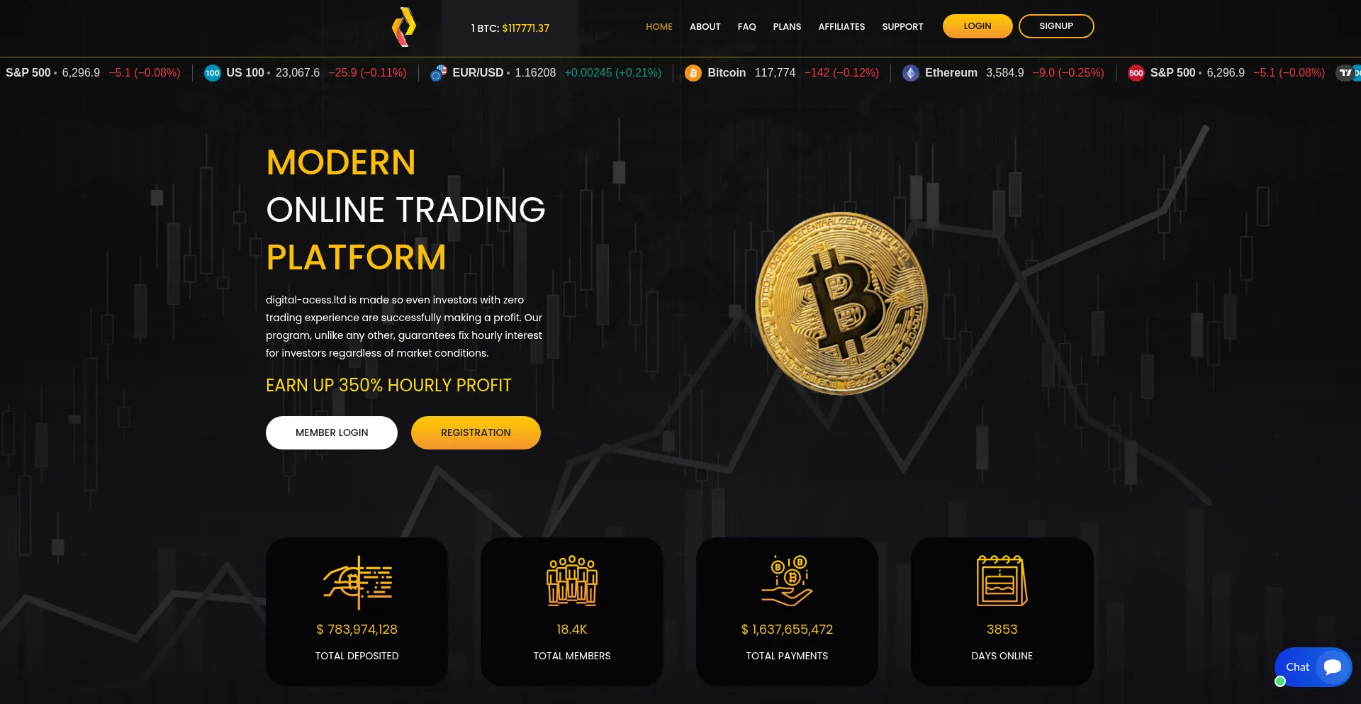 Website screenshot of Digital-acess.ltd
