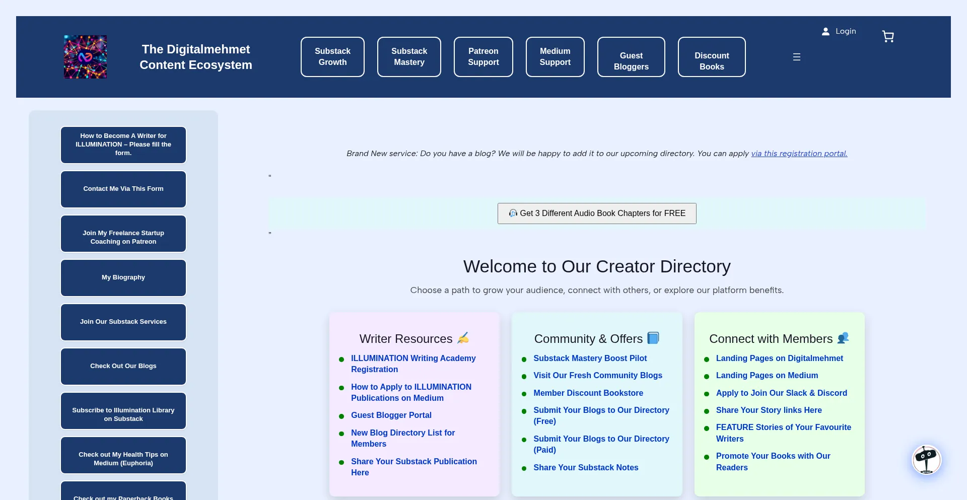 Website screenshot of Digitalmehmet.com