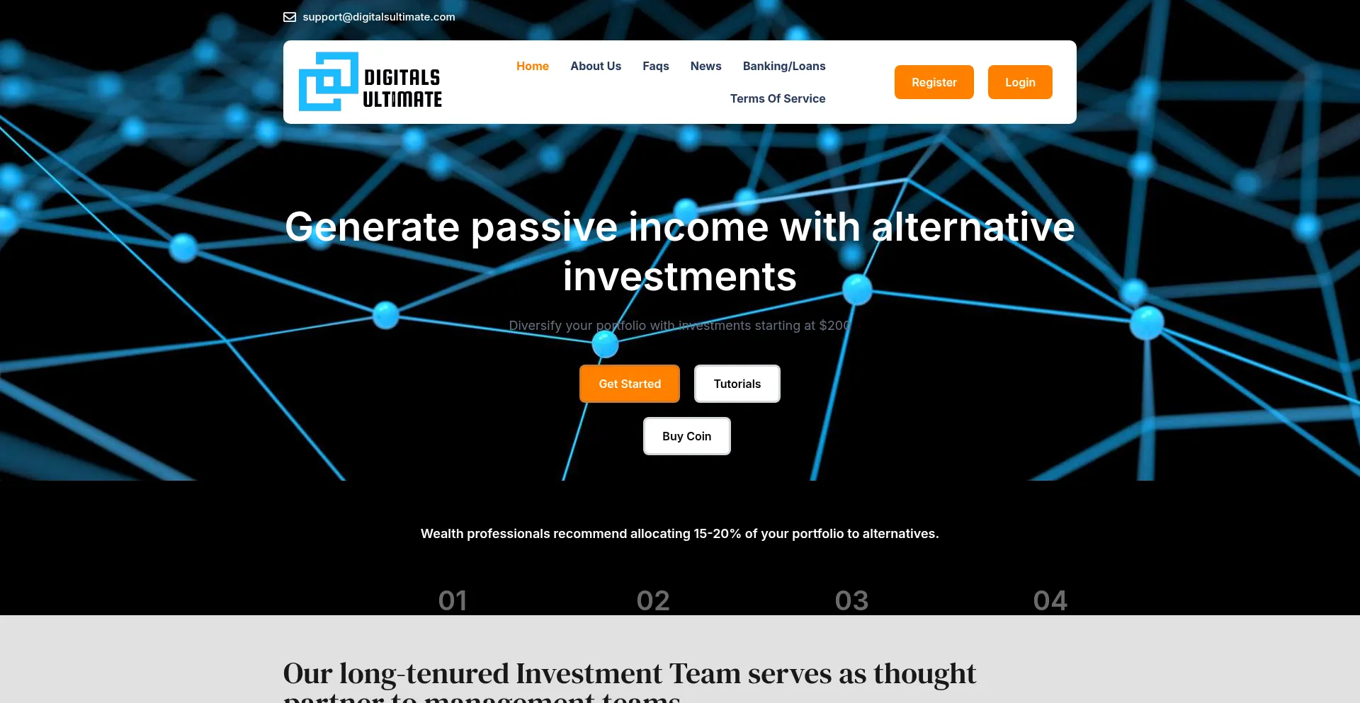 Website screenshot of Digitalsultimate.com