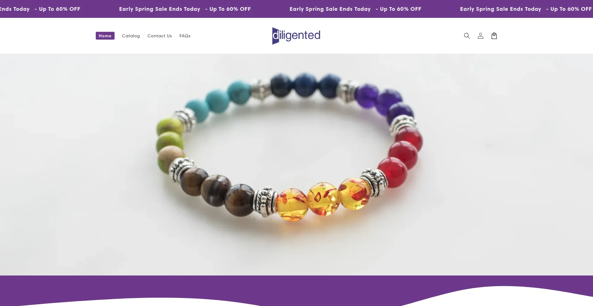 Website screenshot of Diligented.com