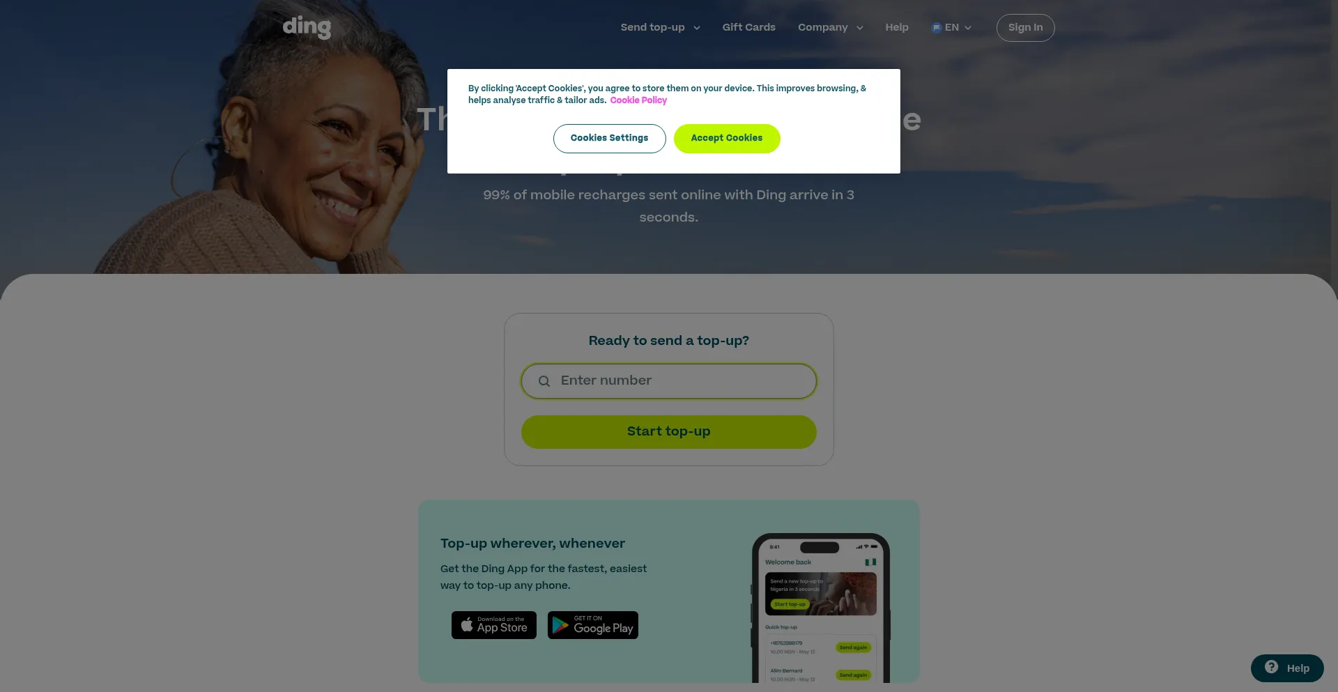 ¿És Seguro y Confiable Ding.com?