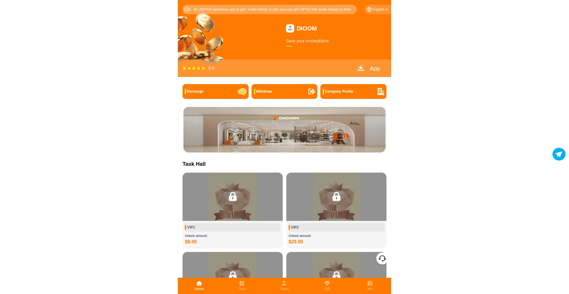 Website screenshot of Dioomltd.com