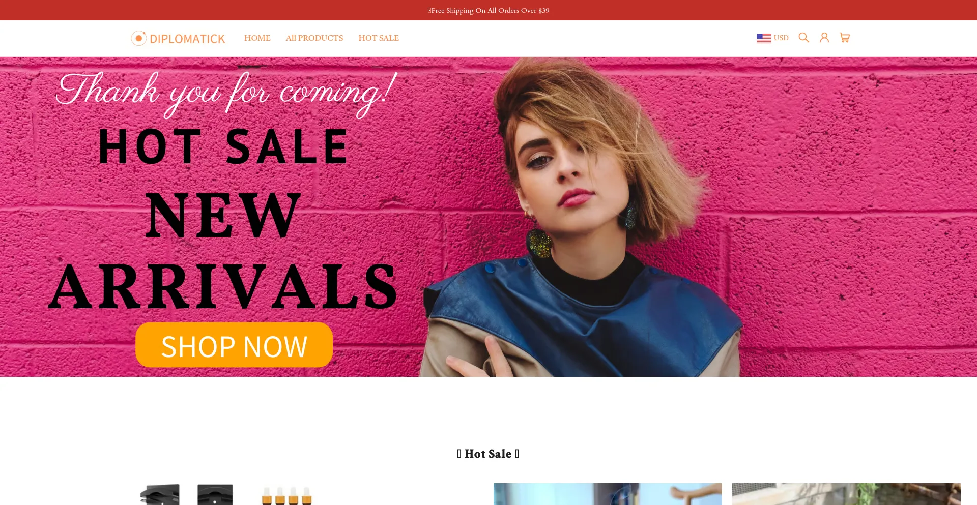 Website screenshot of Diplomatick.com