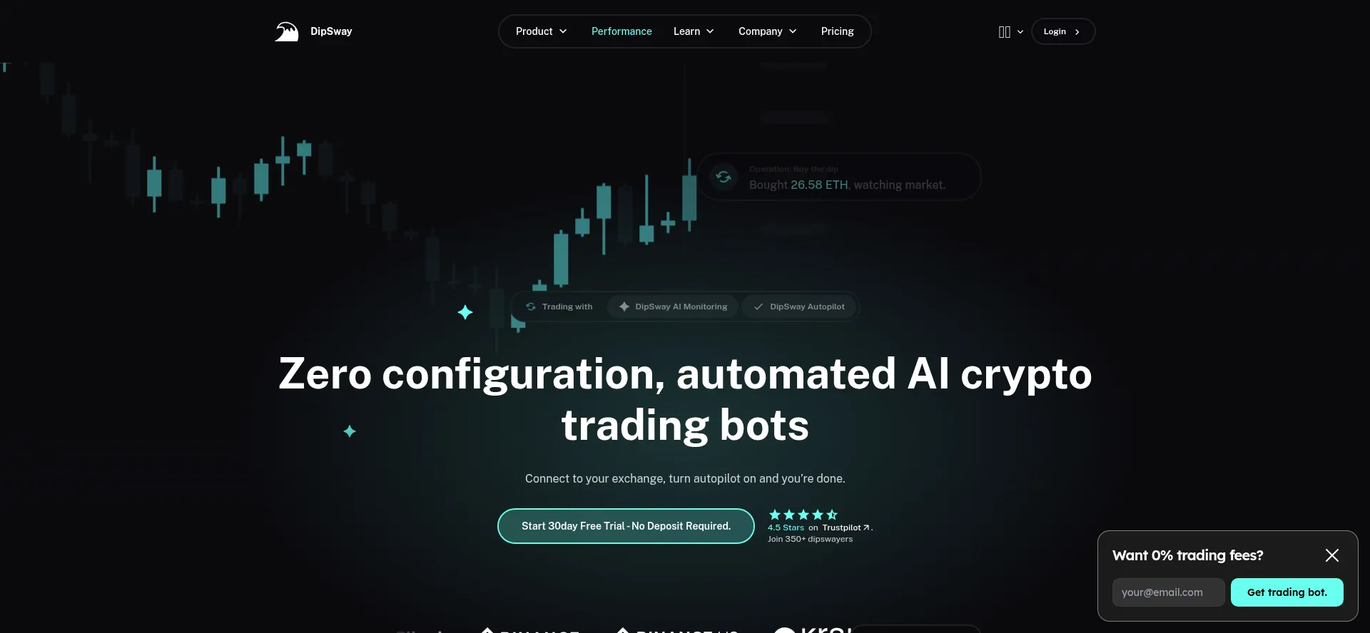 Website screenshot of Dipsway.com