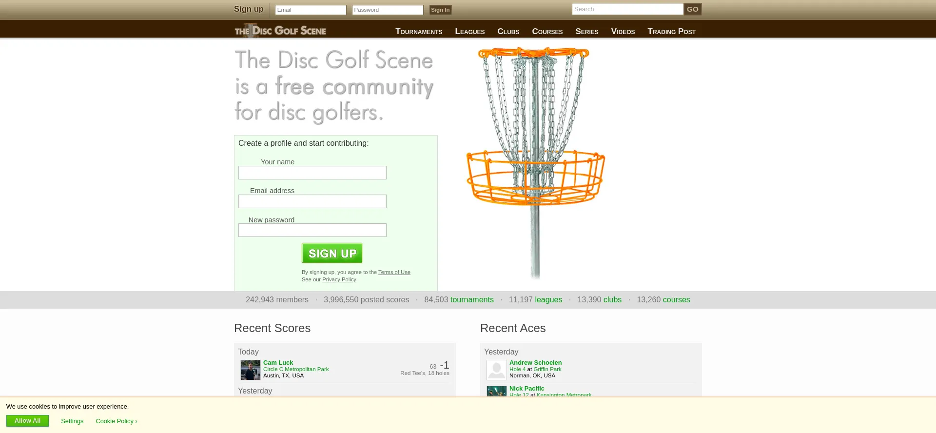 ¿És Seguro y Confiable Discgolfscene.com?